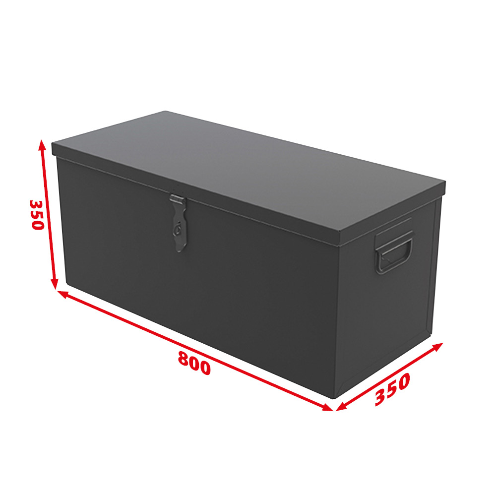 Coffre de rangement métallique 800 x 350 x 350 mm – 100 L (CR800)