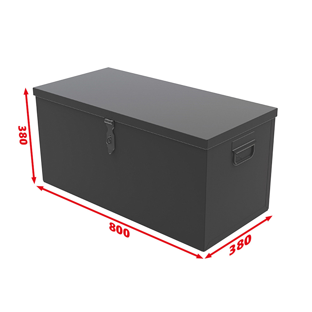 Coffre de rangement métallique 800 x 380 x 380 mm – 115 L (CR820)