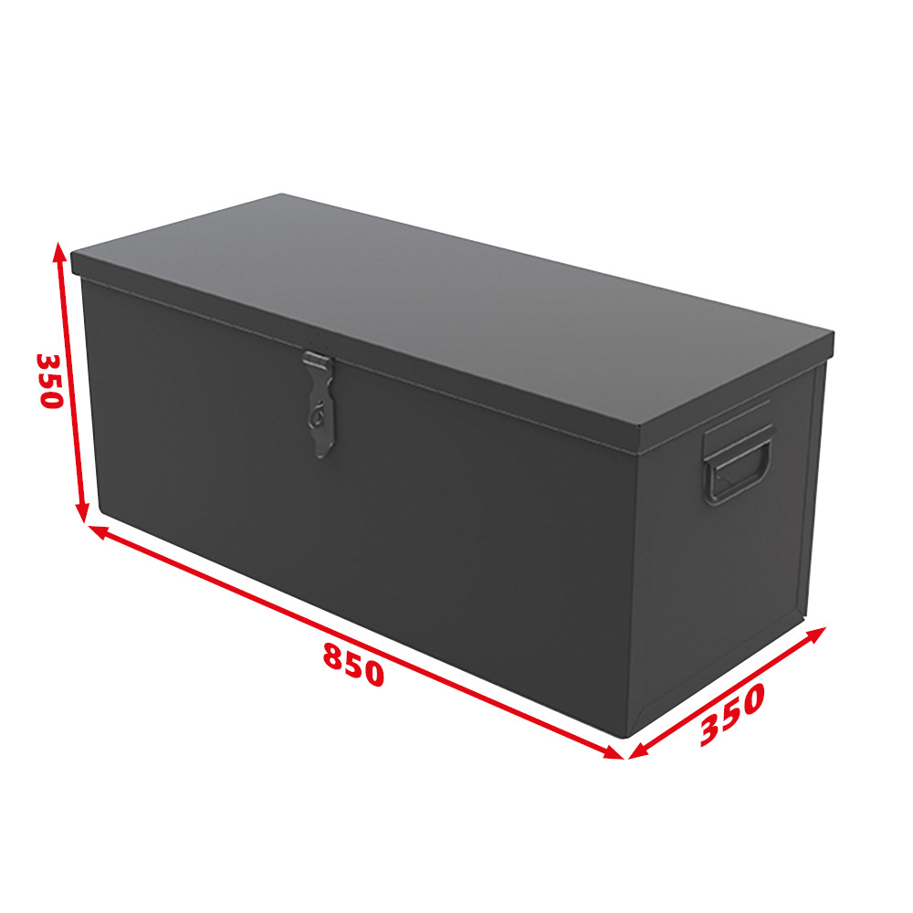 Coffre de rangement métallique 850 x 350 x 350 mm – 105 L (CR850)