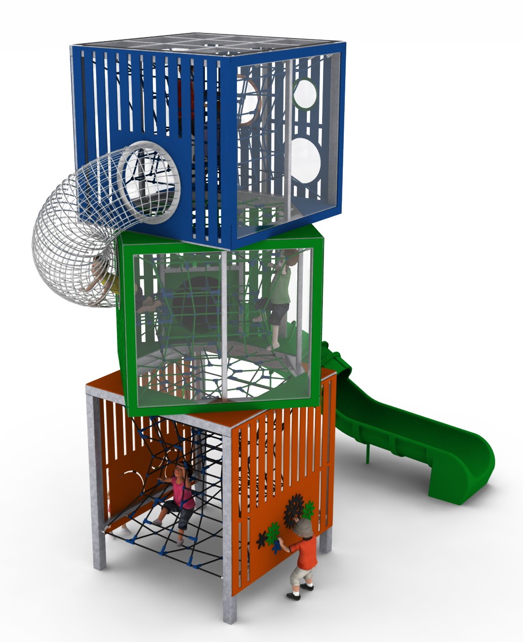 tour de jeu cubes3 standard pour aire de jeux