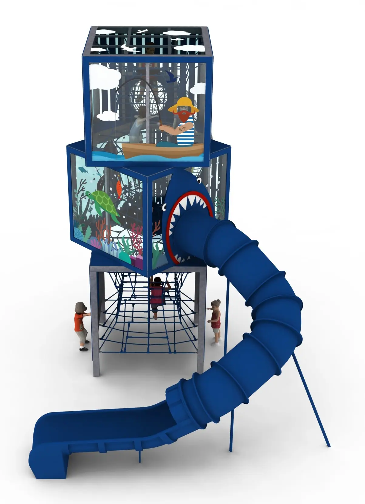 Cubes3 Ocean - Marine-Themed Cubic Play Tower