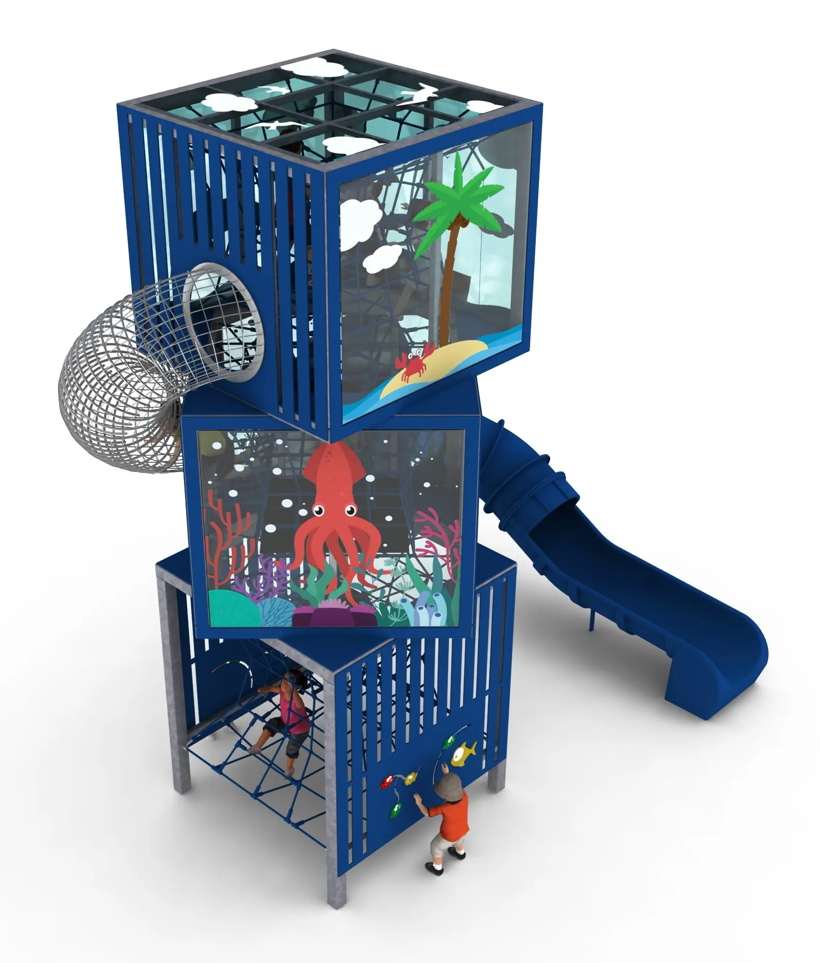 Cubes3 Ocean - Marine-Themed Cubic Play Tower