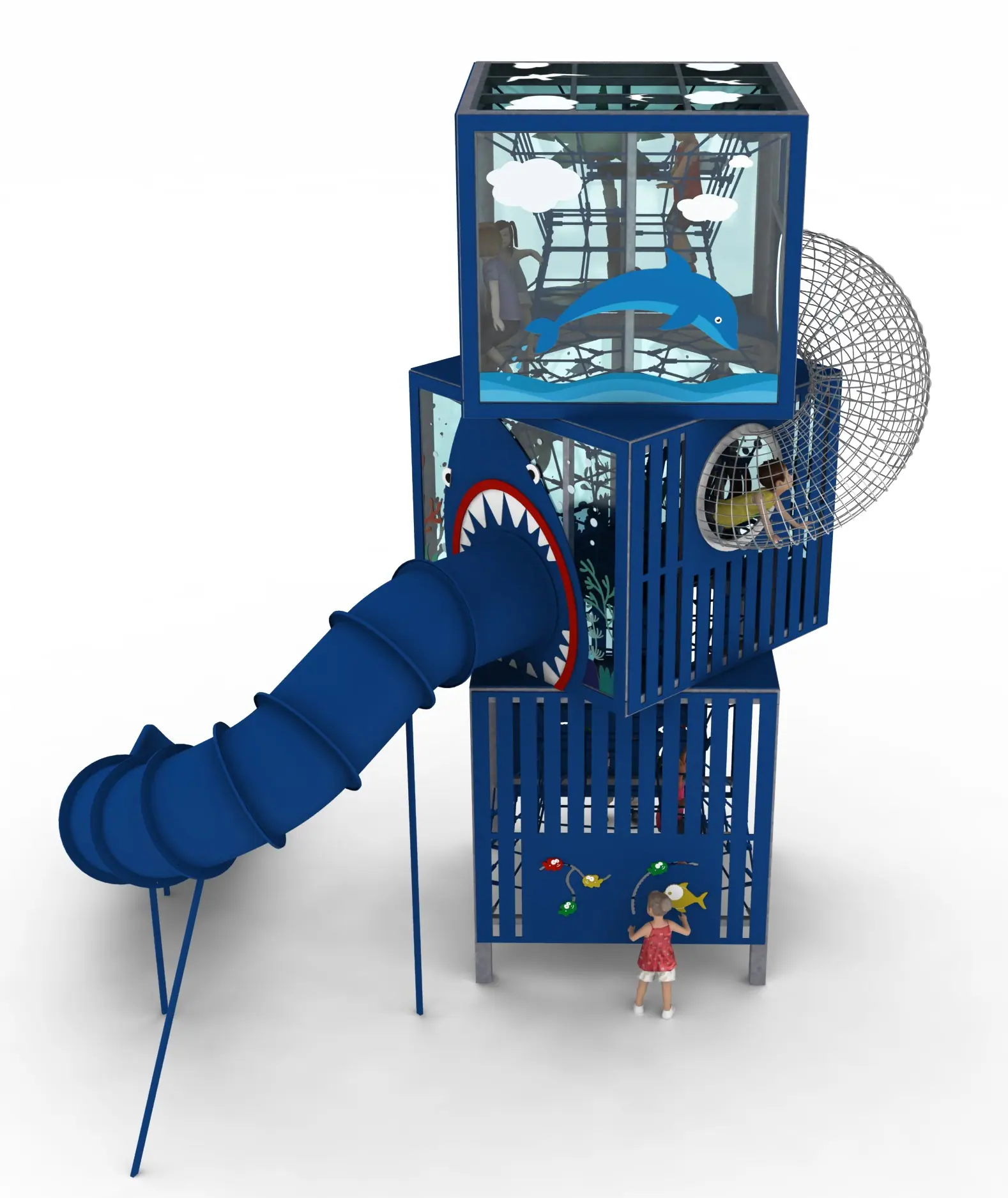 Cubes3 Ocean - Marine-Themed Cubic Play Tower