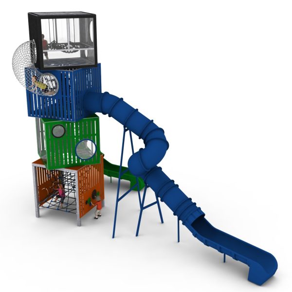 tour de jeu cubes4 standard pour aire de jeux