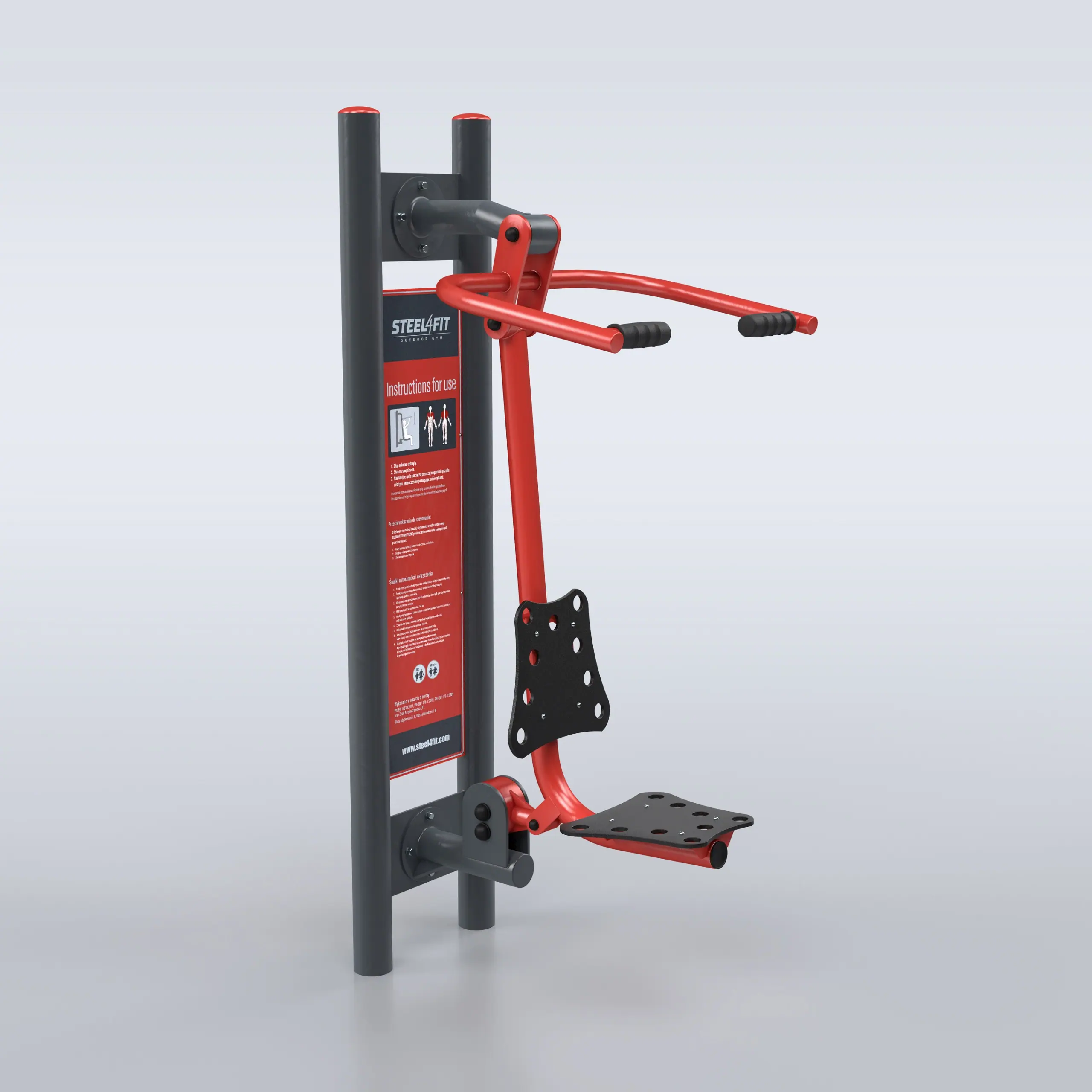 TRAINER Steel4Fit Twister und Surfer, Outdoor-Rumpfstation