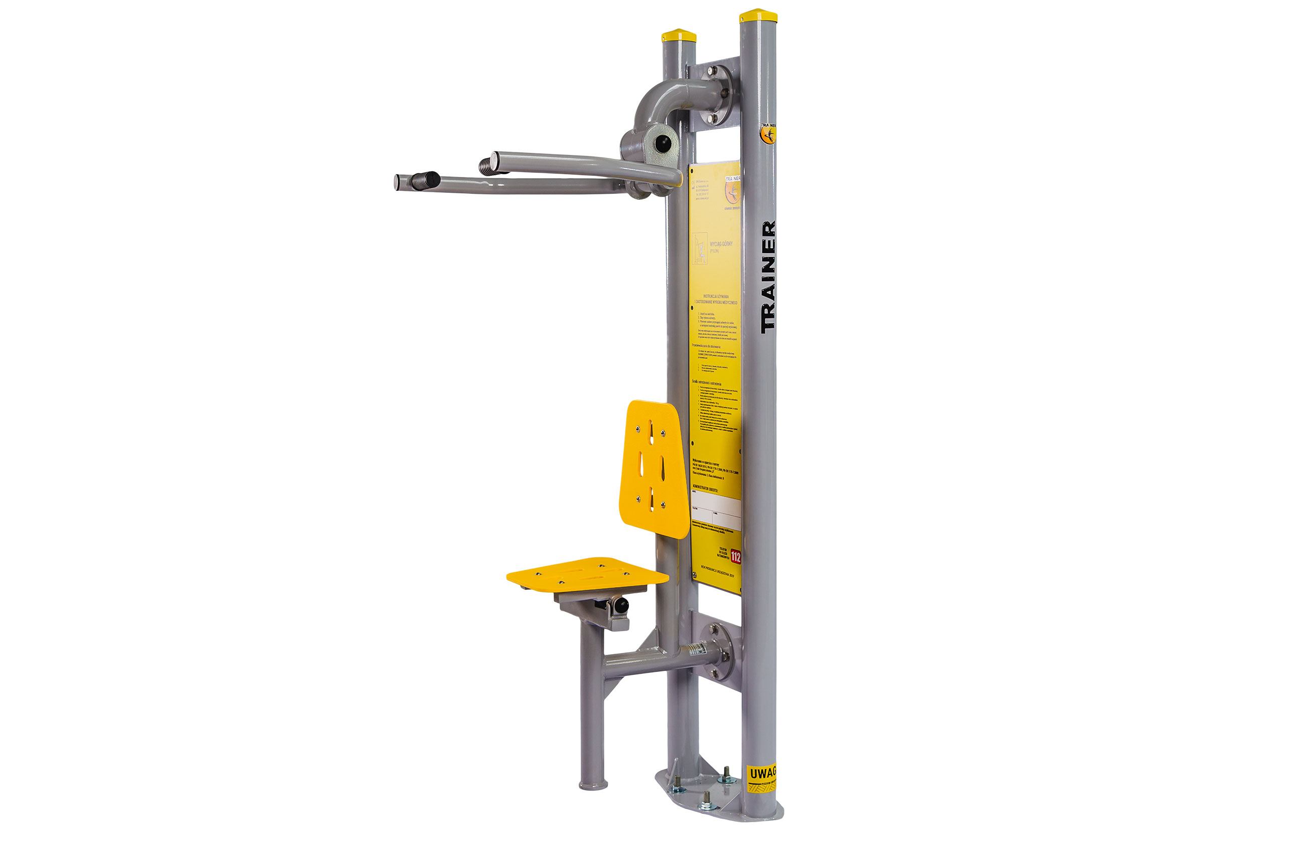 TRAINER Porteur Valides et Handicapes avec pylone - appareil de fitness exterieur PMR
