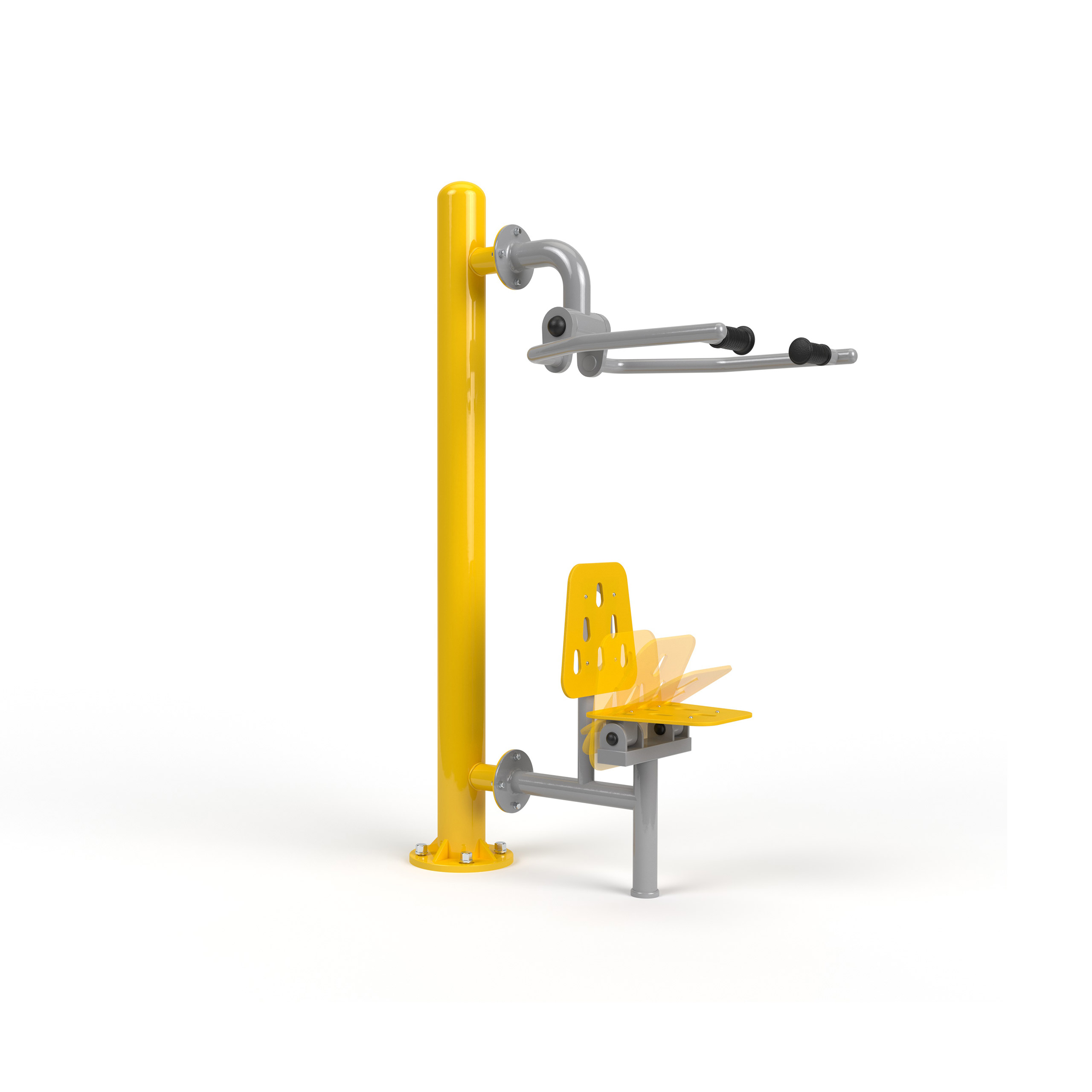 TRAINER Porteur PMR - appareil de fitness exterieur accessible fauteuil roulant