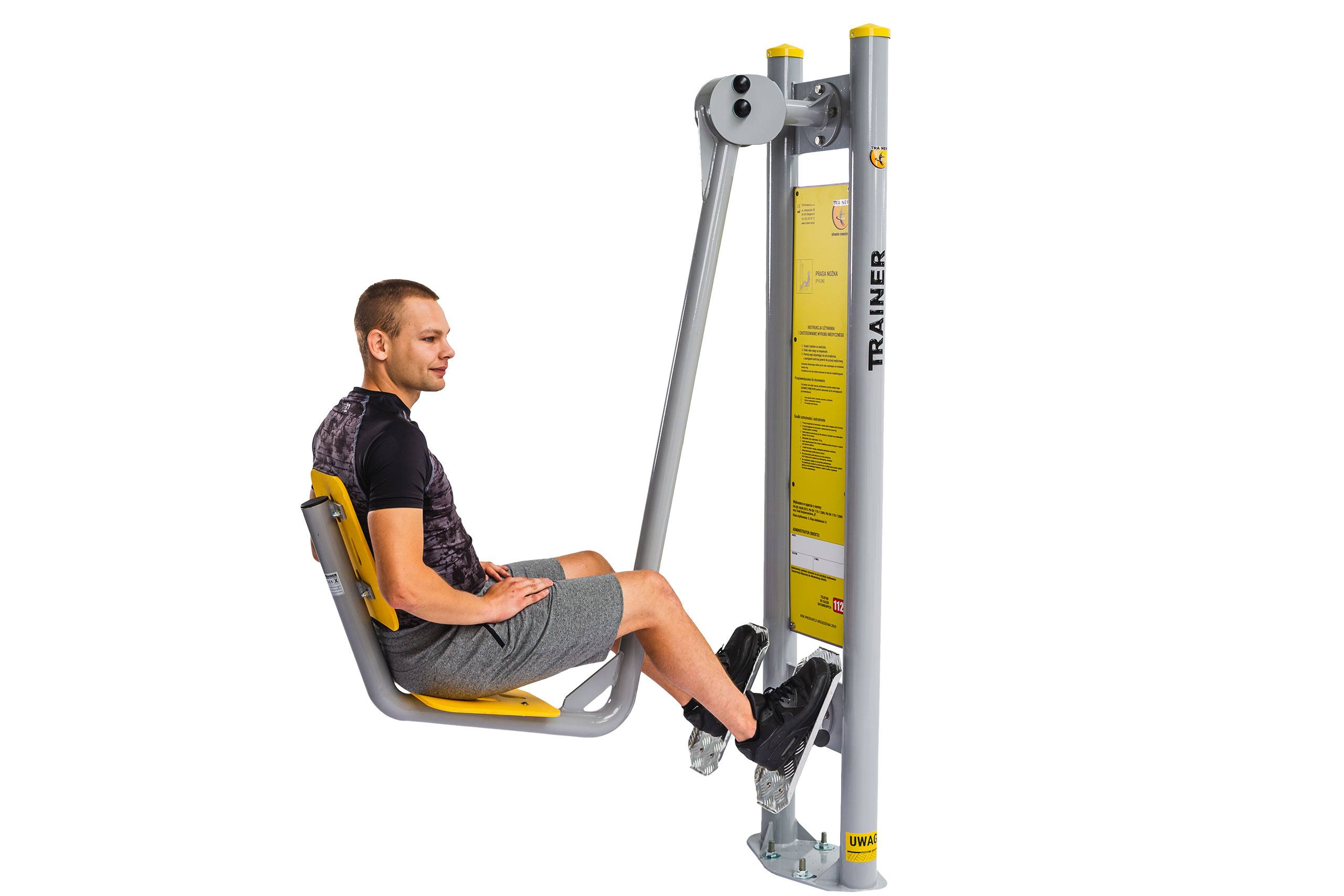TRAINER Presse Quadriceps Steel4Fit - appareil de fitness exterieur