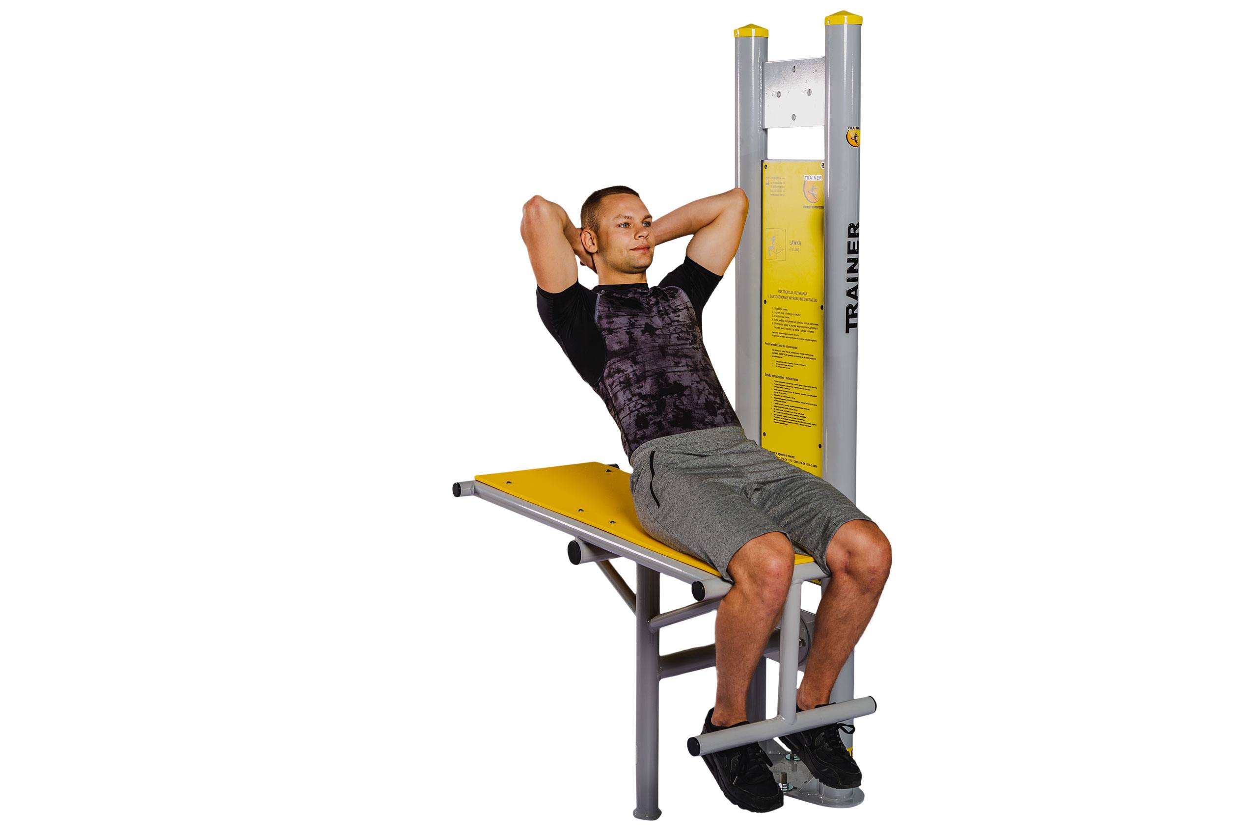 TRAINER Banc Training avec pylone - appareil de fitness exterieur