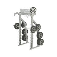 Demi power rack olympique extérieur inox