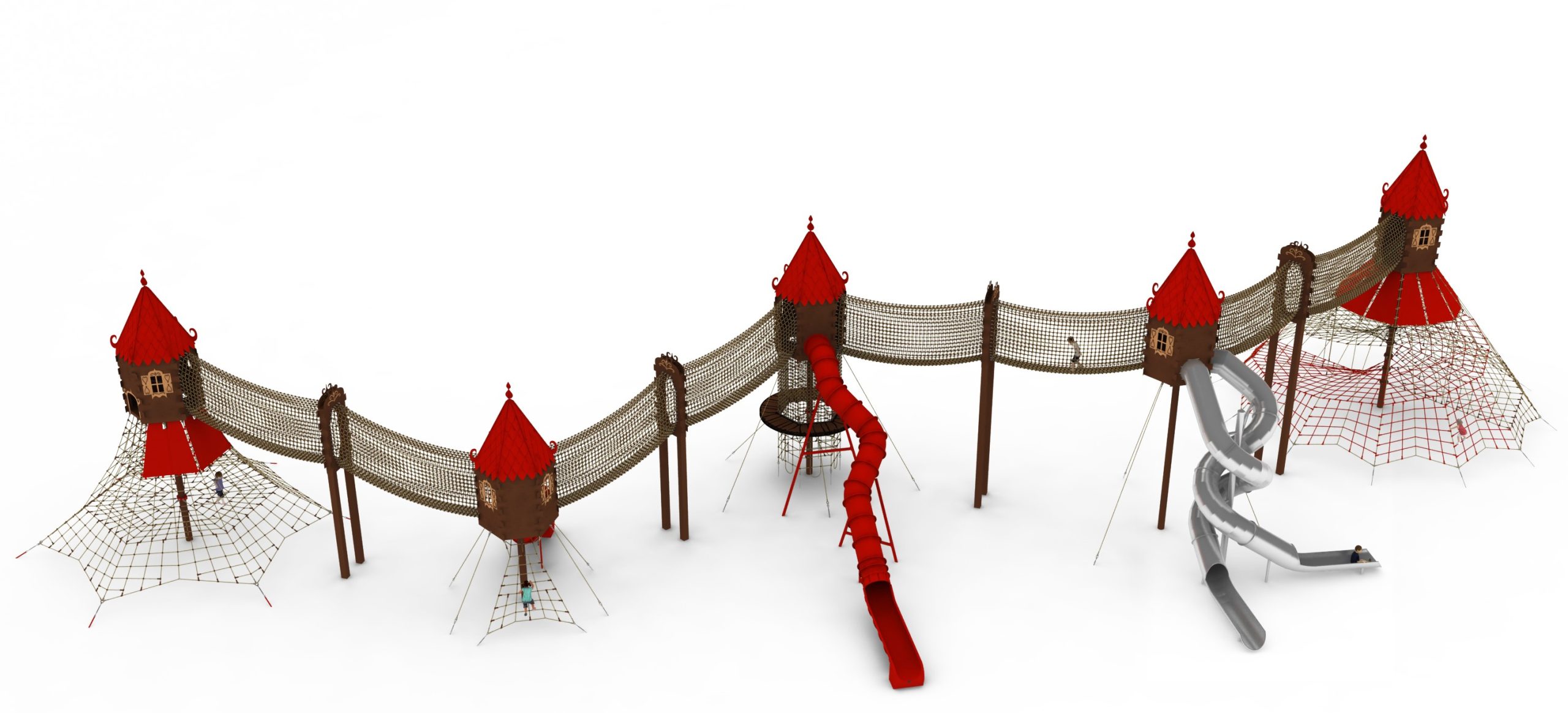 cabane perchee pour aire de jeux baba jaga 3 vue ensemble