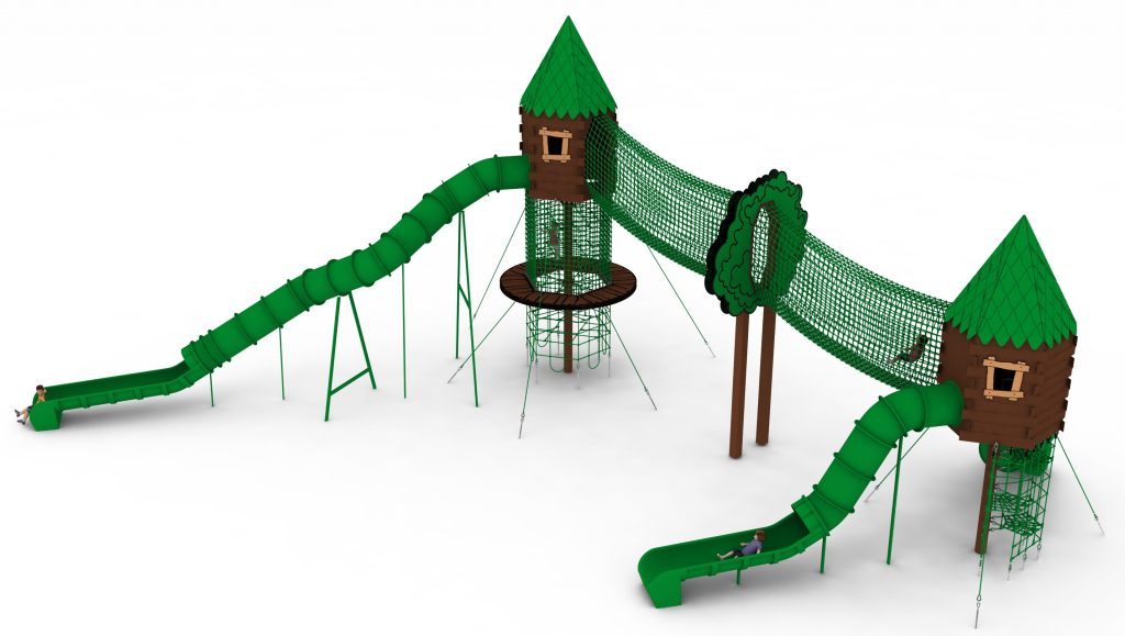 cabane perchee pour aire de jeux drzewa 1 vue generale