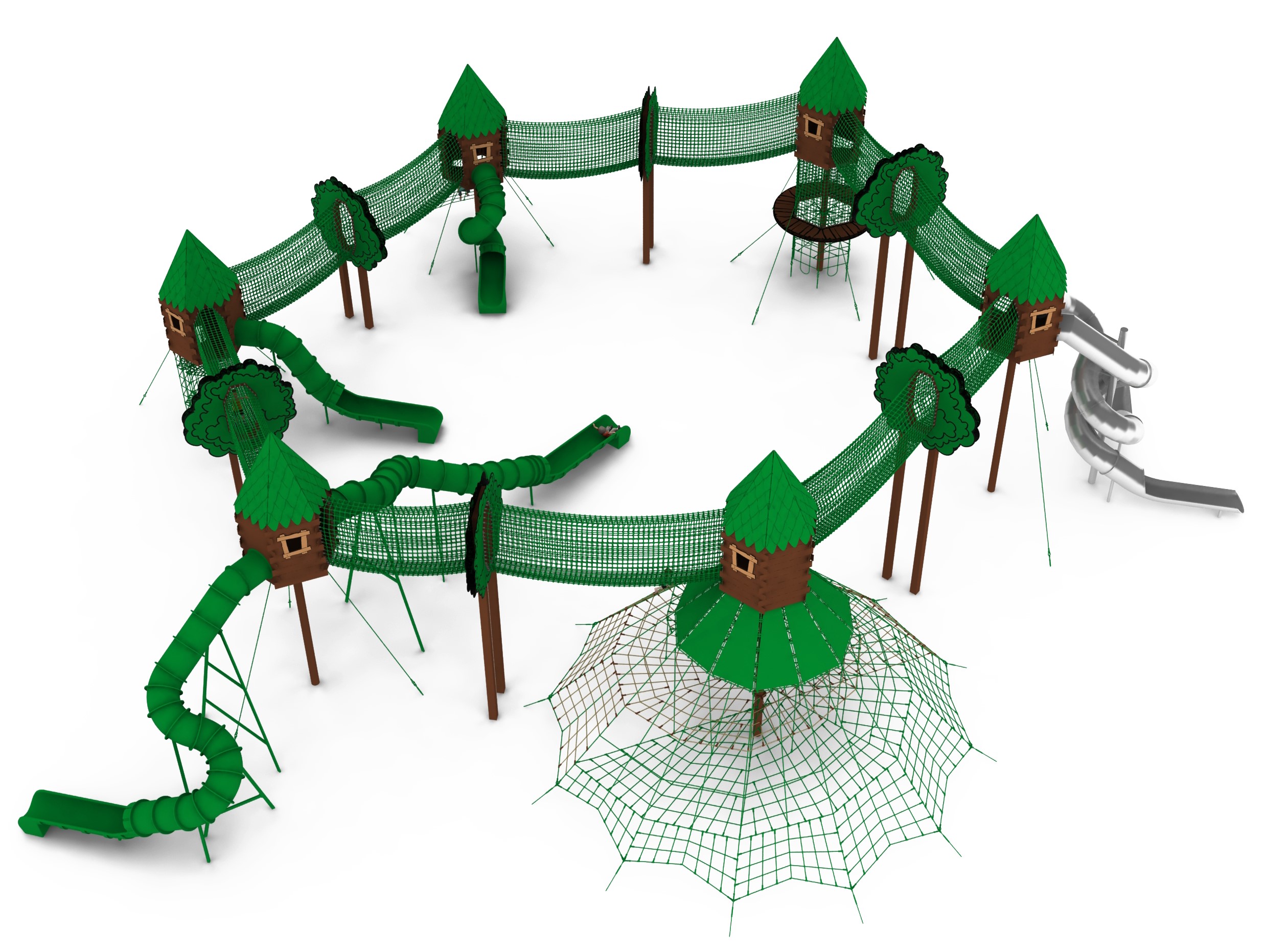 cabane perchee pour aire de jeux drzewa 3 vue generale