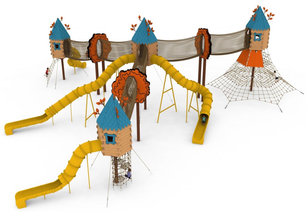 cabane perchee pour aire de jeux liscie 3 vue generale