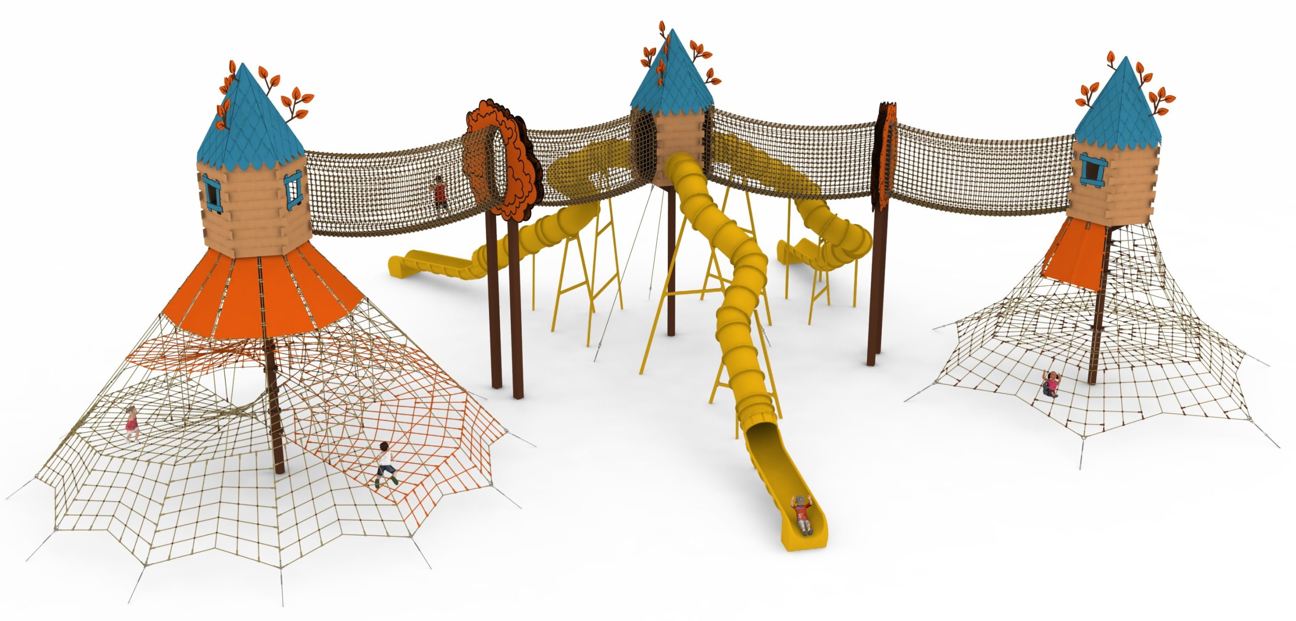 cabane perchee pour aire de jeux liscie 2 vue ensemble