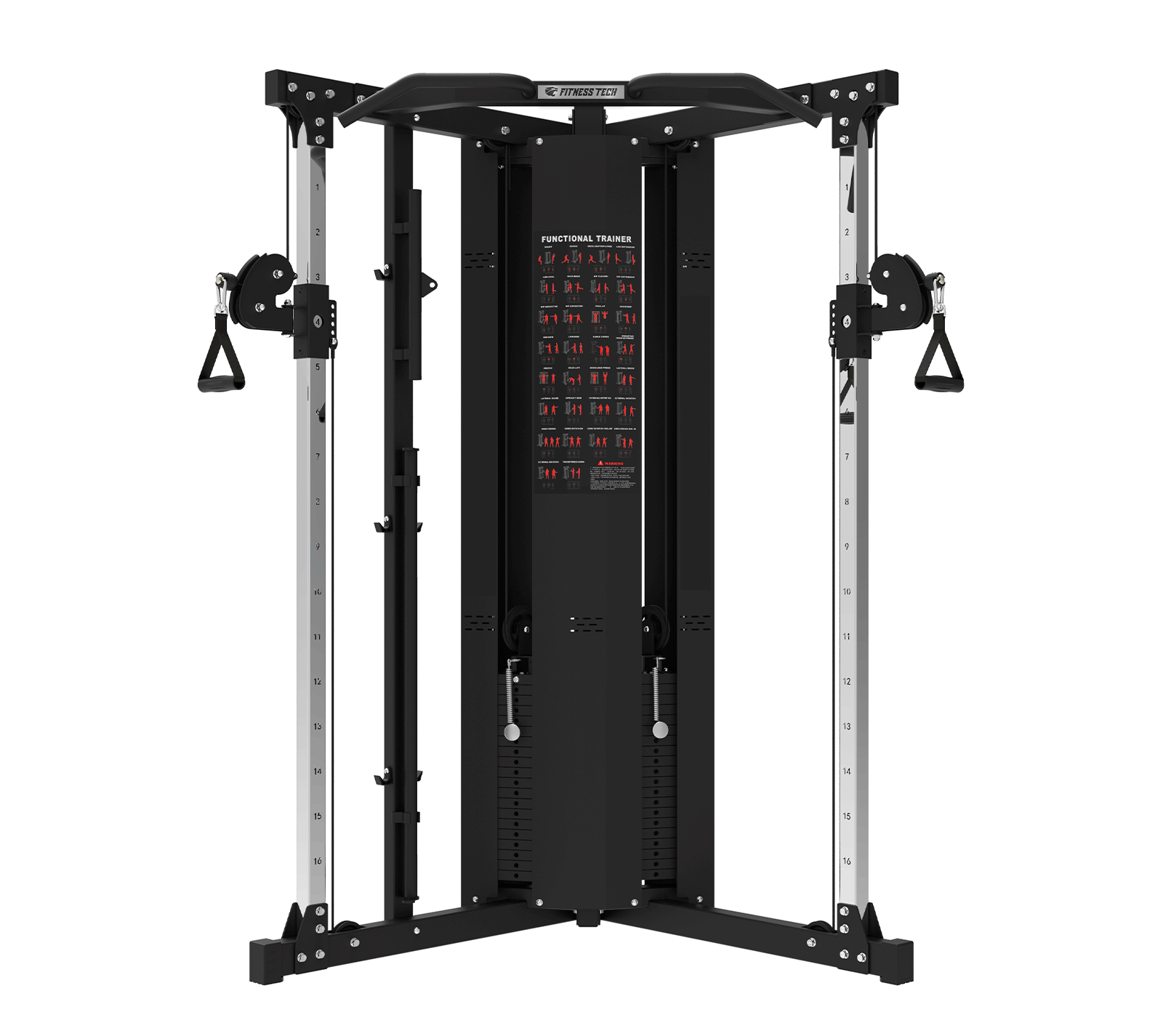 Double poulie croisée F18 – 2×90 kg