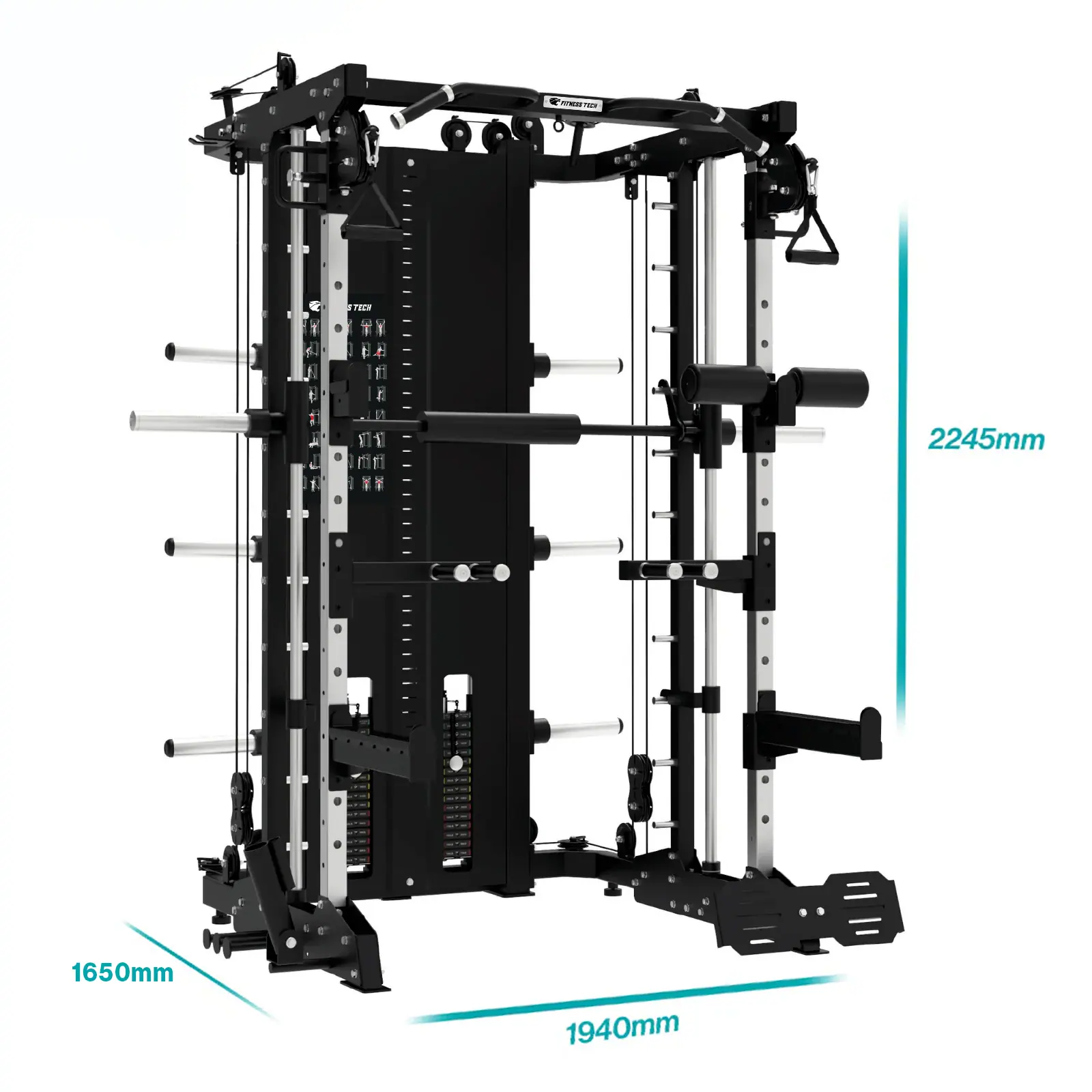 Smith machine multipower F40 – ratio 1:1 – vue 3