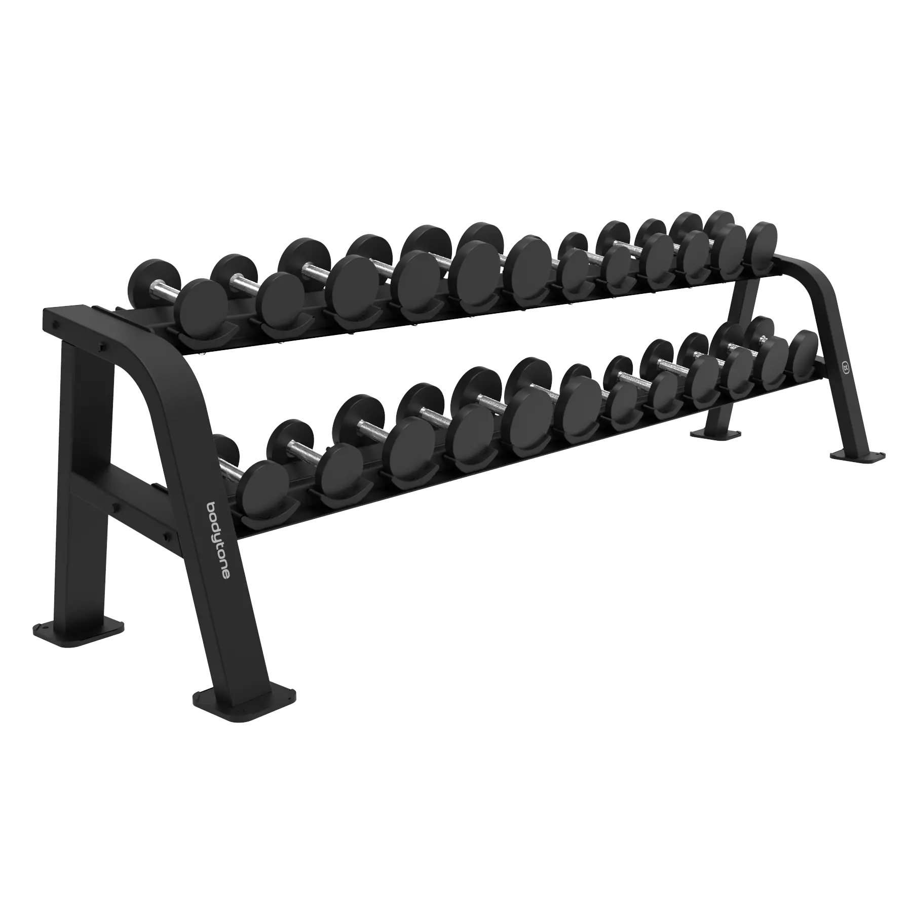 rack forza pour 12 paires haltères rondes bodytone fr12r vue 2