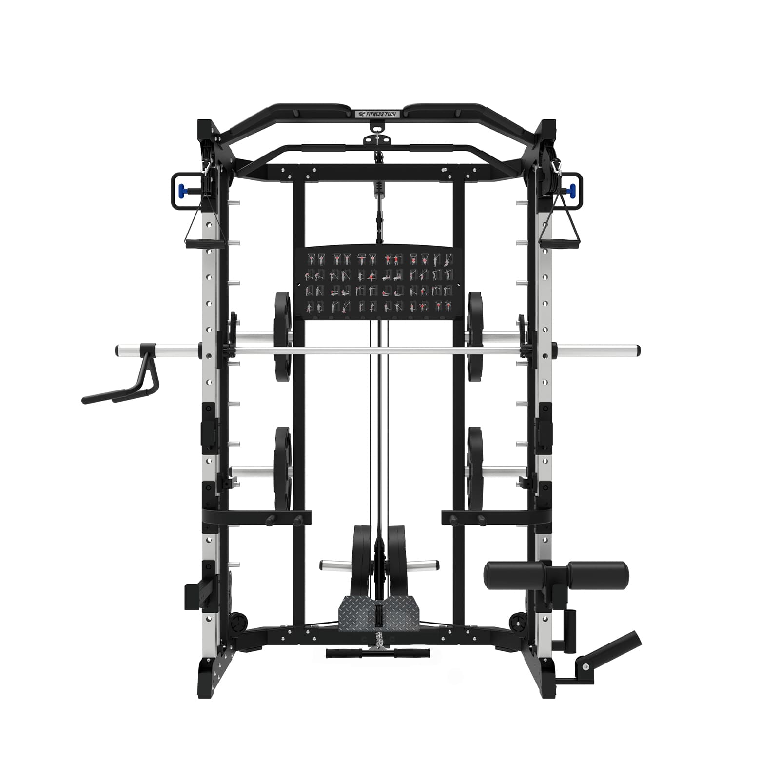 Smith machine F10 – double poulie ajustable 1:1