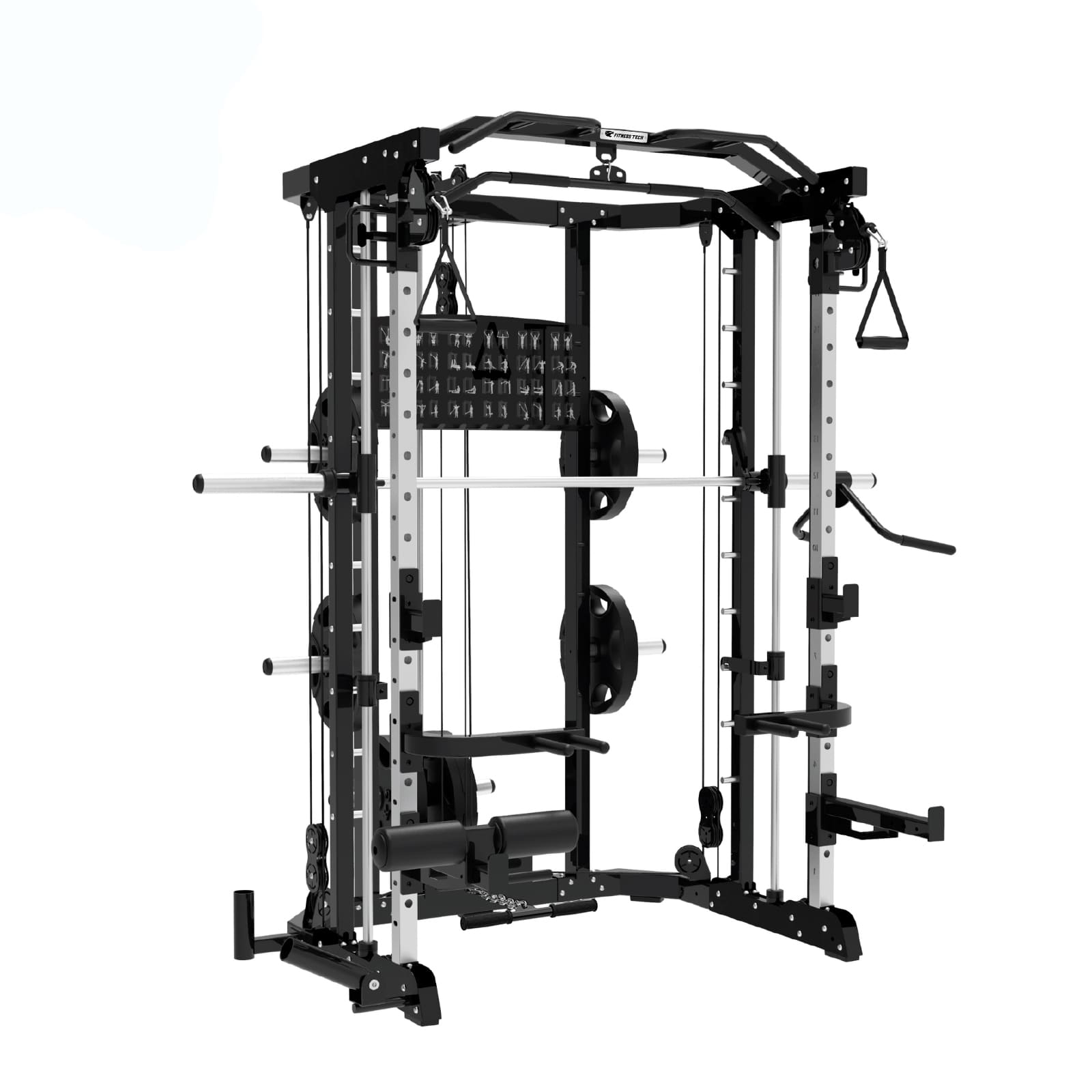 Smith machine F10 – double poulie ajustable 1:1