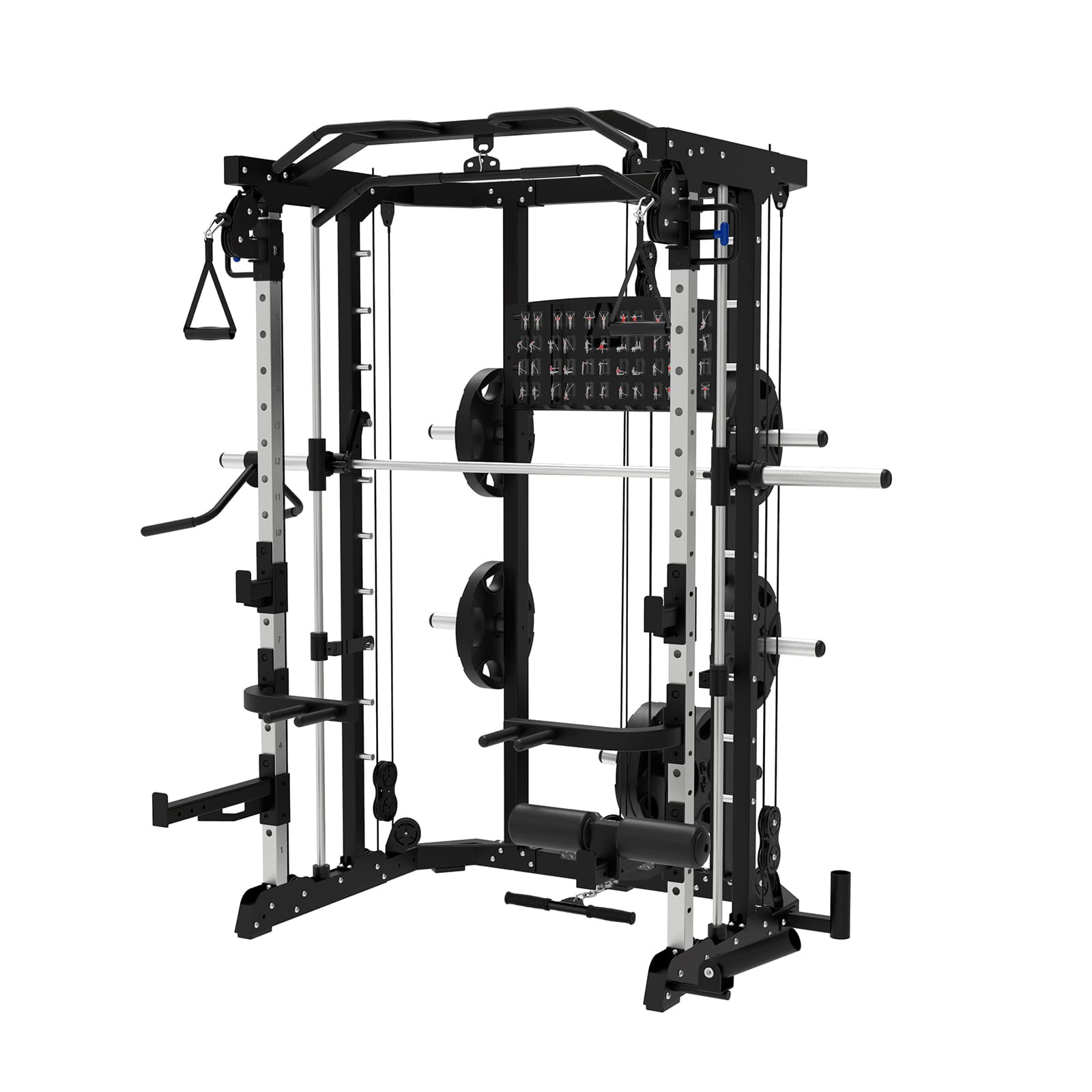 Smith machine F10 – double poulie ajustable 1:1