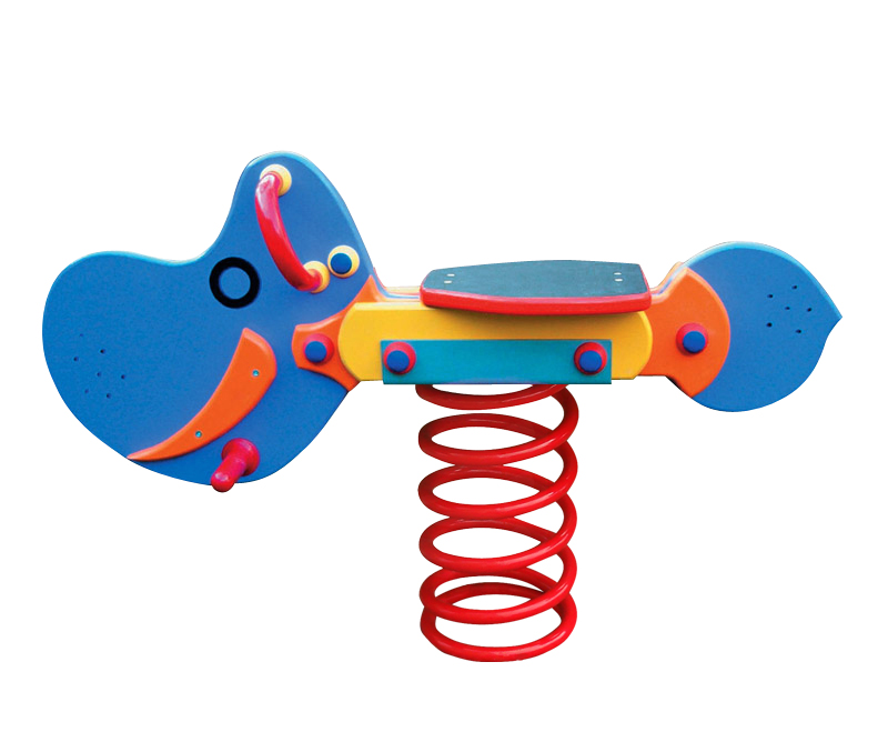 bascule à ressort pour aire de jeux, modèle hippopotame miniature