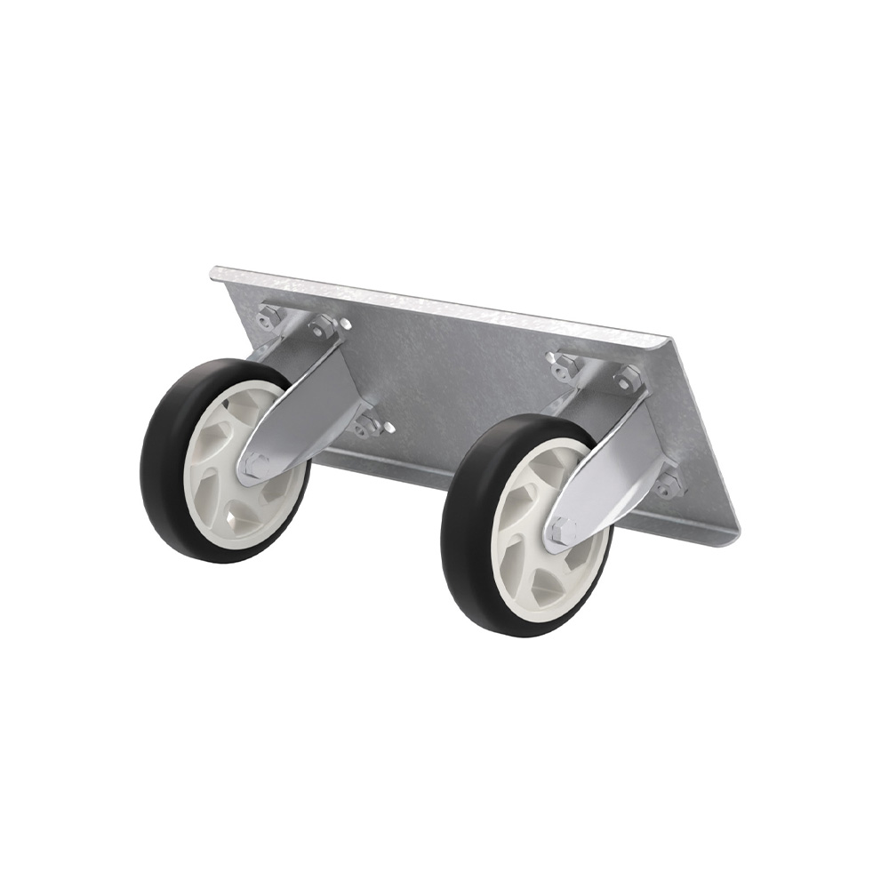 Jeu de 2 roulettes Ø 125 mm pour coffre de rangement (OCR35)