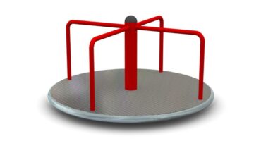 carrousel a disque rotatif pour aire de jeux