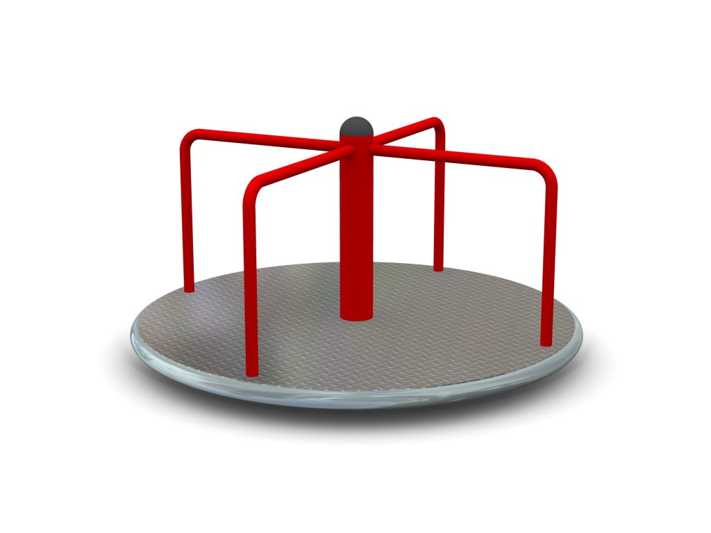 carrousel a disque rotatif pour aire de jeux