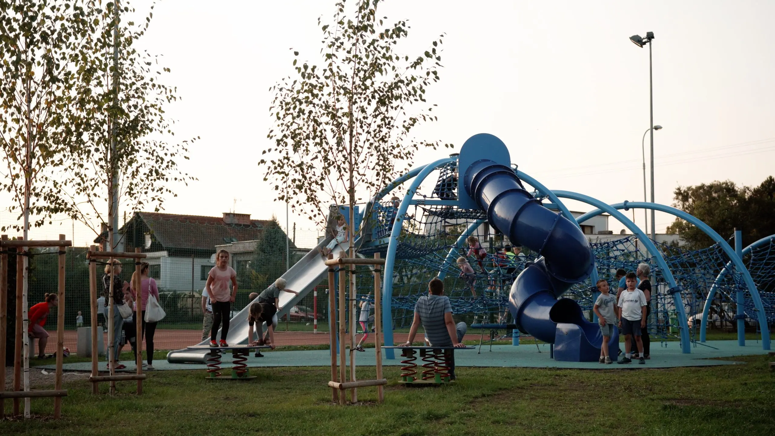Panoramic Climbing Net Rope Play Structure