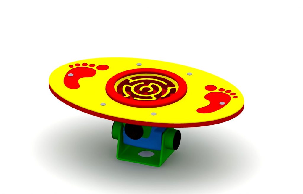 bascule à ressort pour aire de jeux, modèle labyrinthe