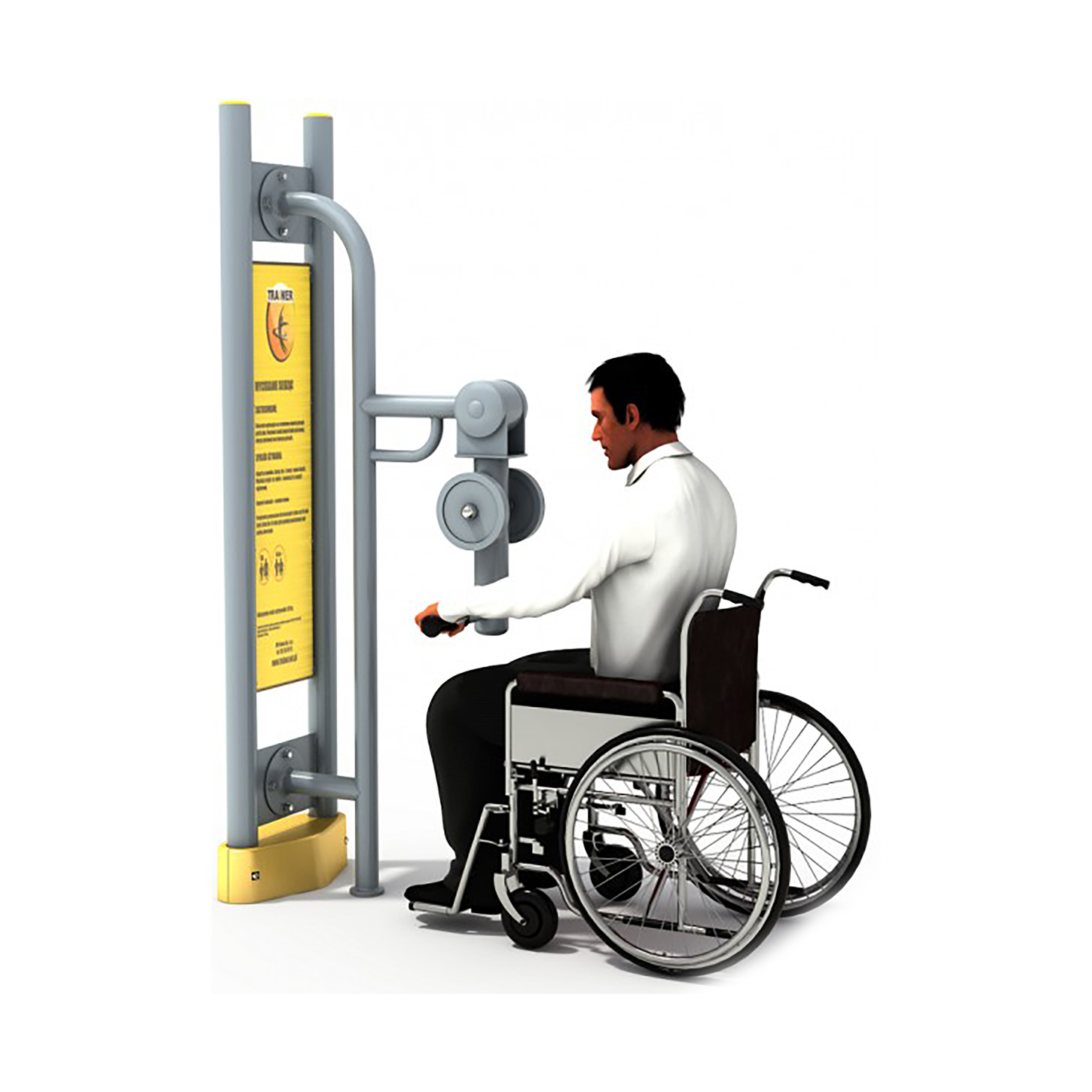 TRAINER Entraineur Bas pour PMR - appareil de fitness exterieur PMR