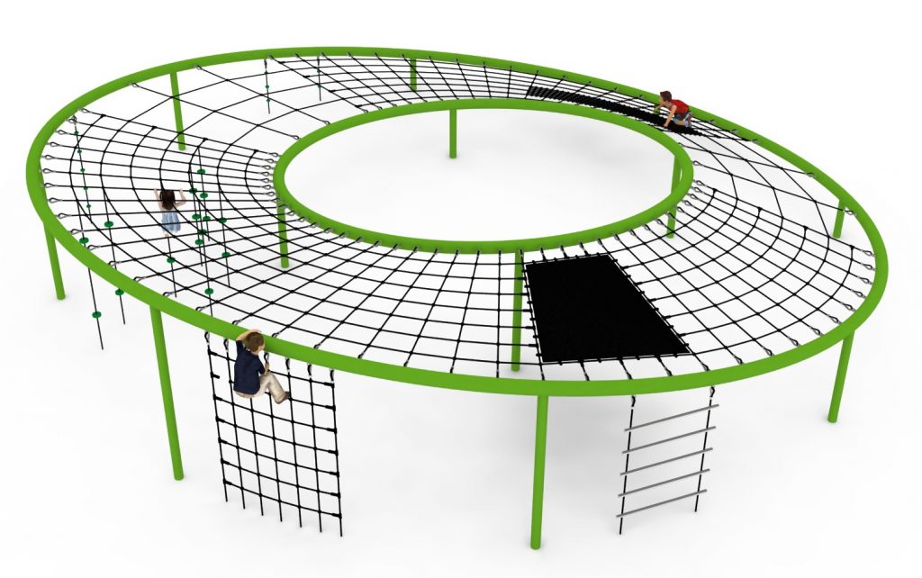 structure tubulaire de jeu lupi pour aire de jeux exterieure