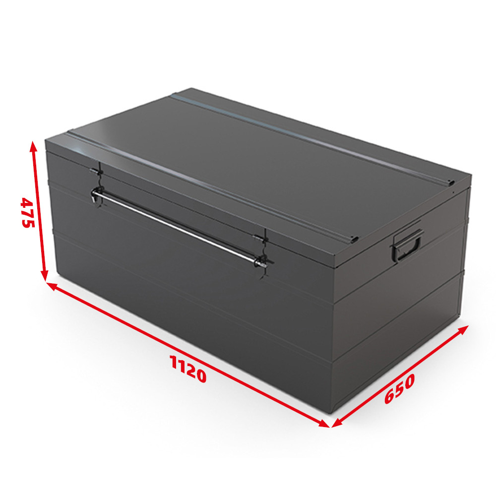 Malle de rangement métallique 305 L – 1100 x 620 x 450 mm (CAN1100)