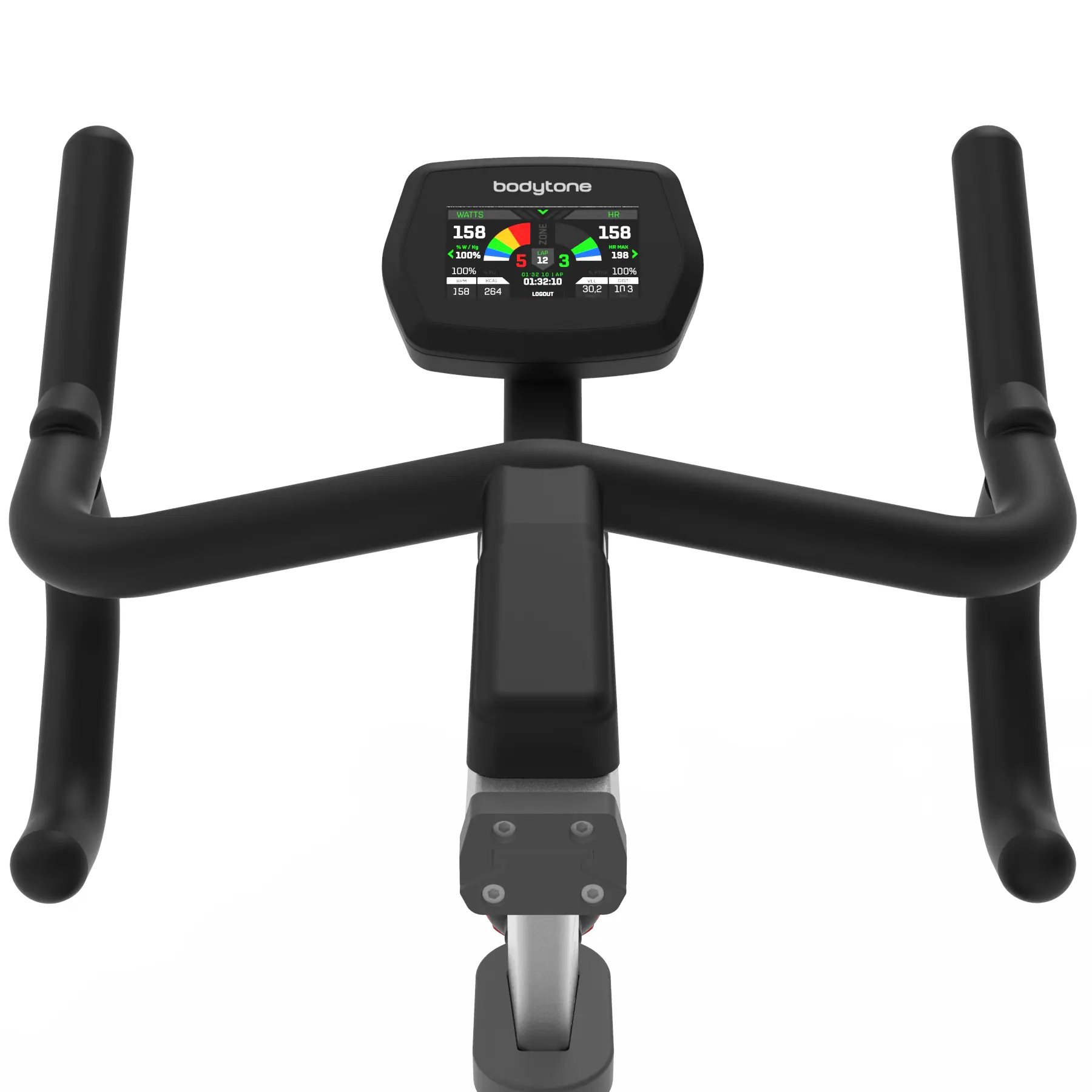 Bicicleta de ciclo indoor Bodytone MT10 con medición de vatios