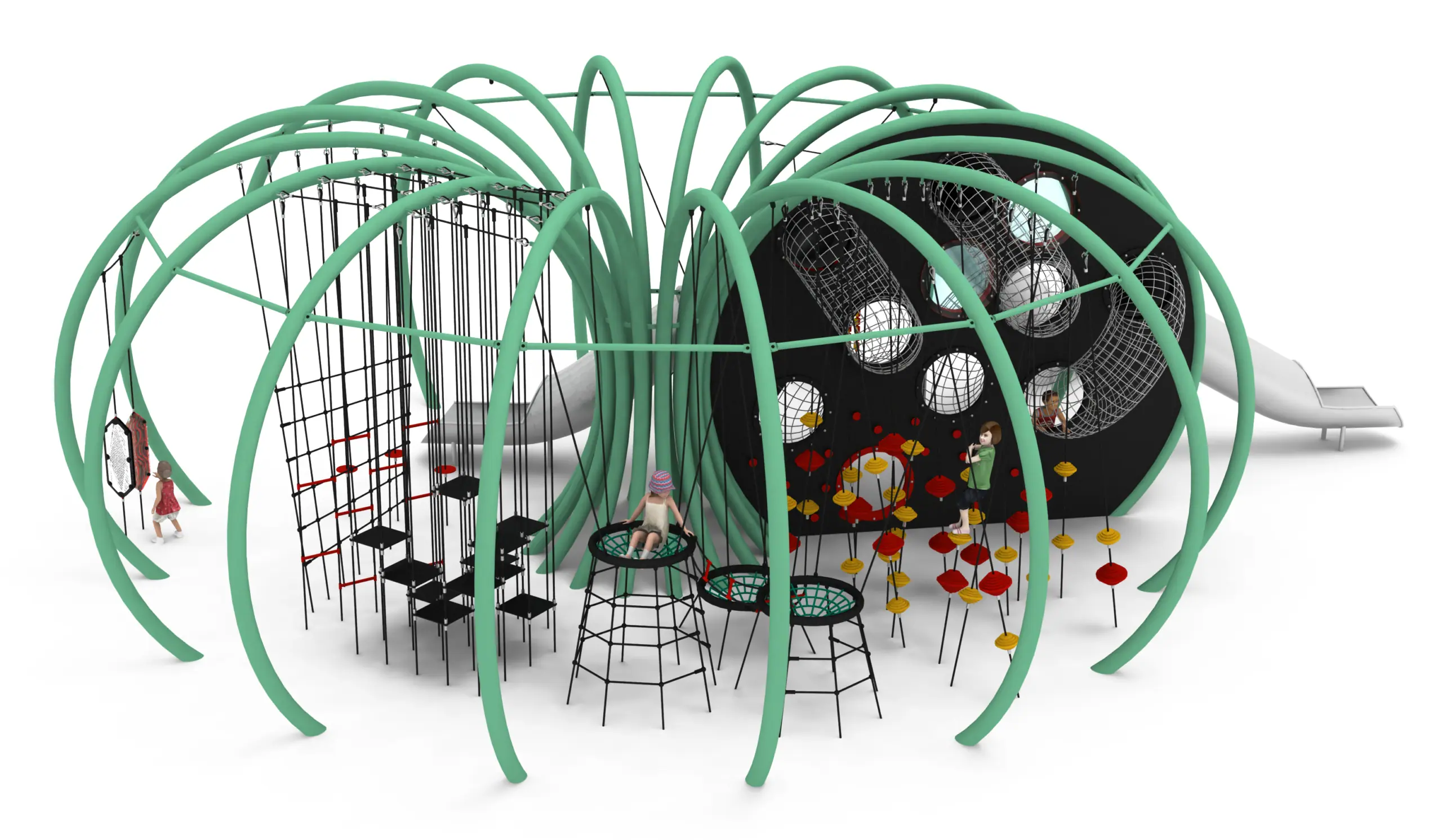 Circular Arena - Multi-Activity Rope Play Structure