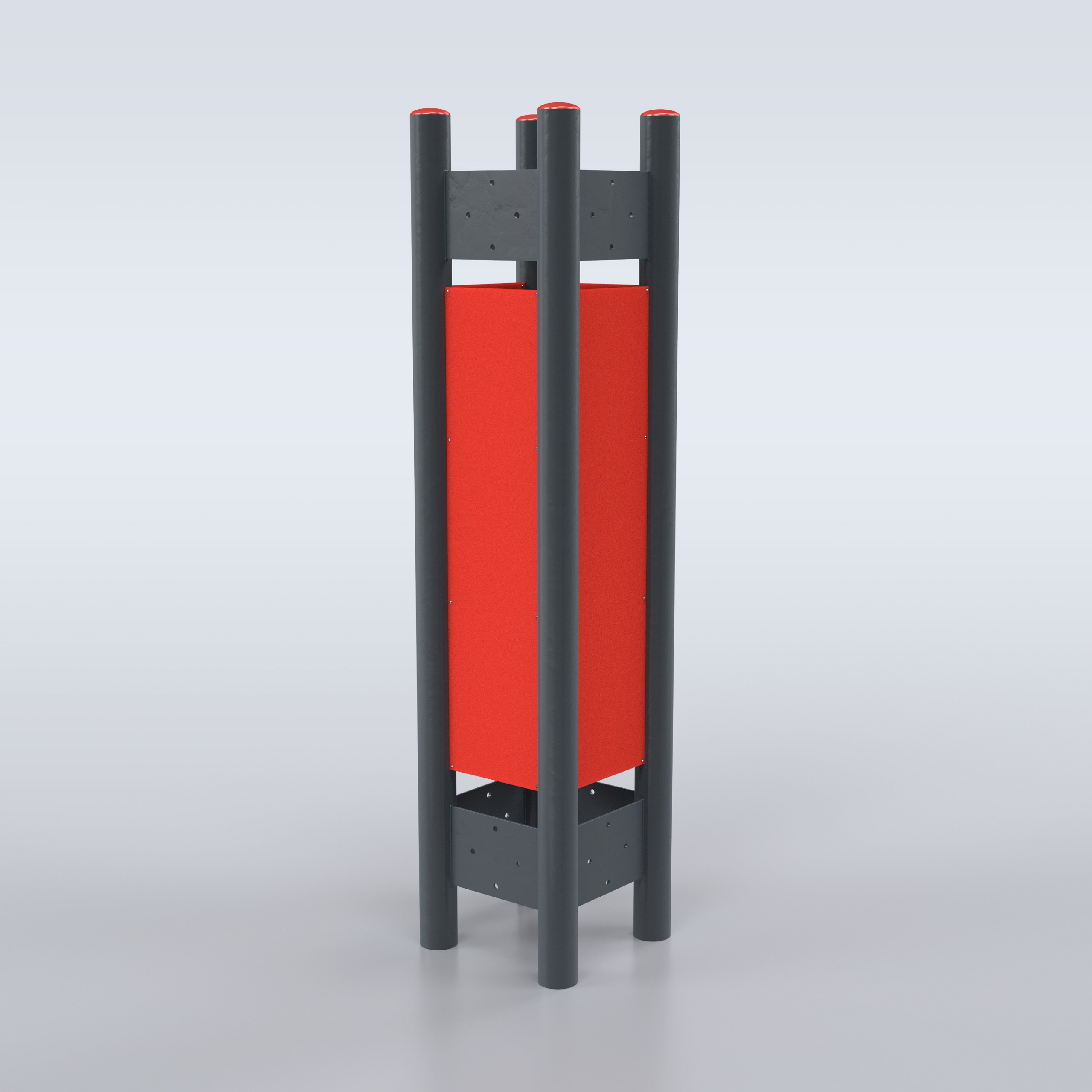 TRAINER Quadruple Pylone Steel4Fit - appareil de fitness exterieur