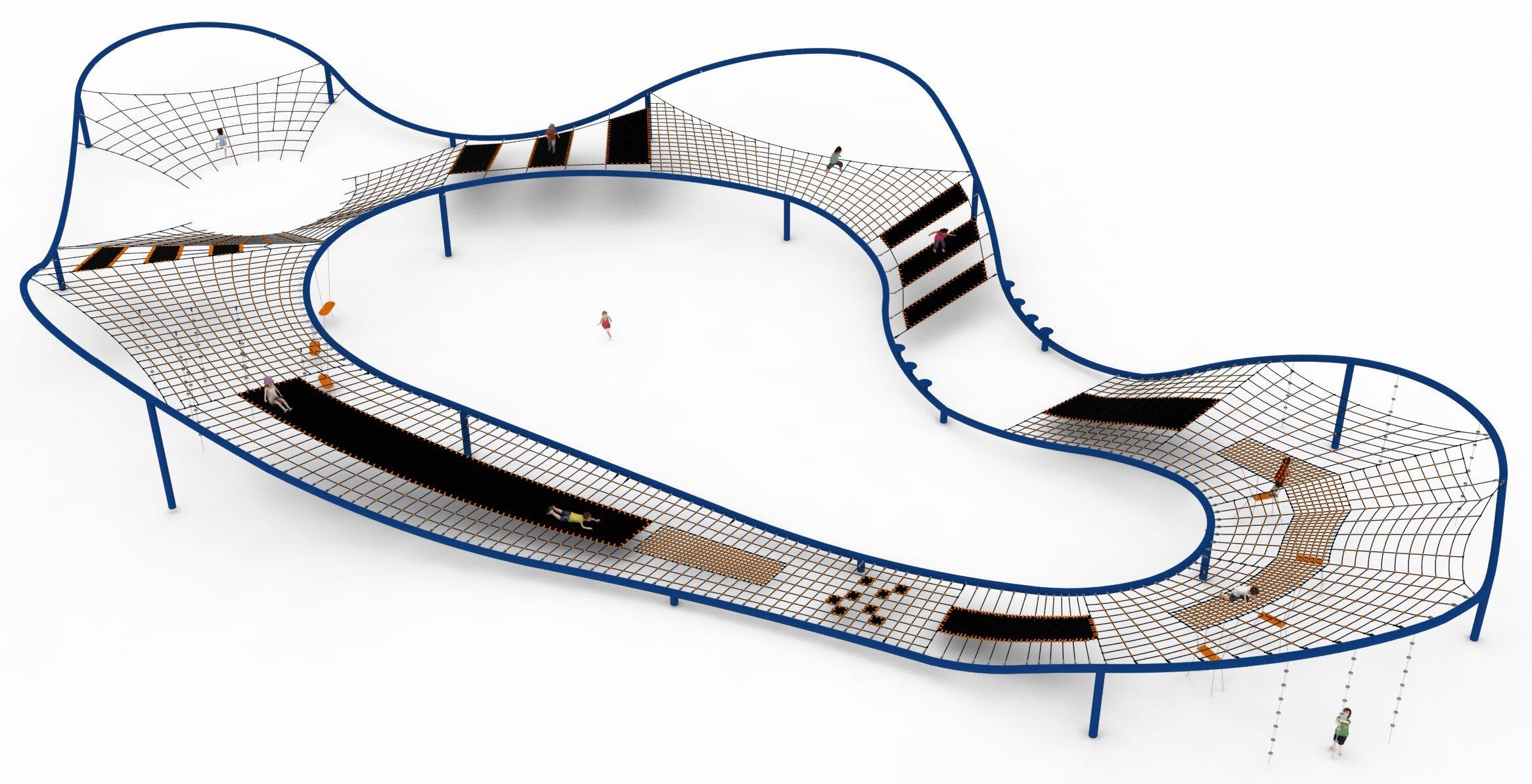 structure tubulaire de jeu peacock pour aire de jeux exterieure