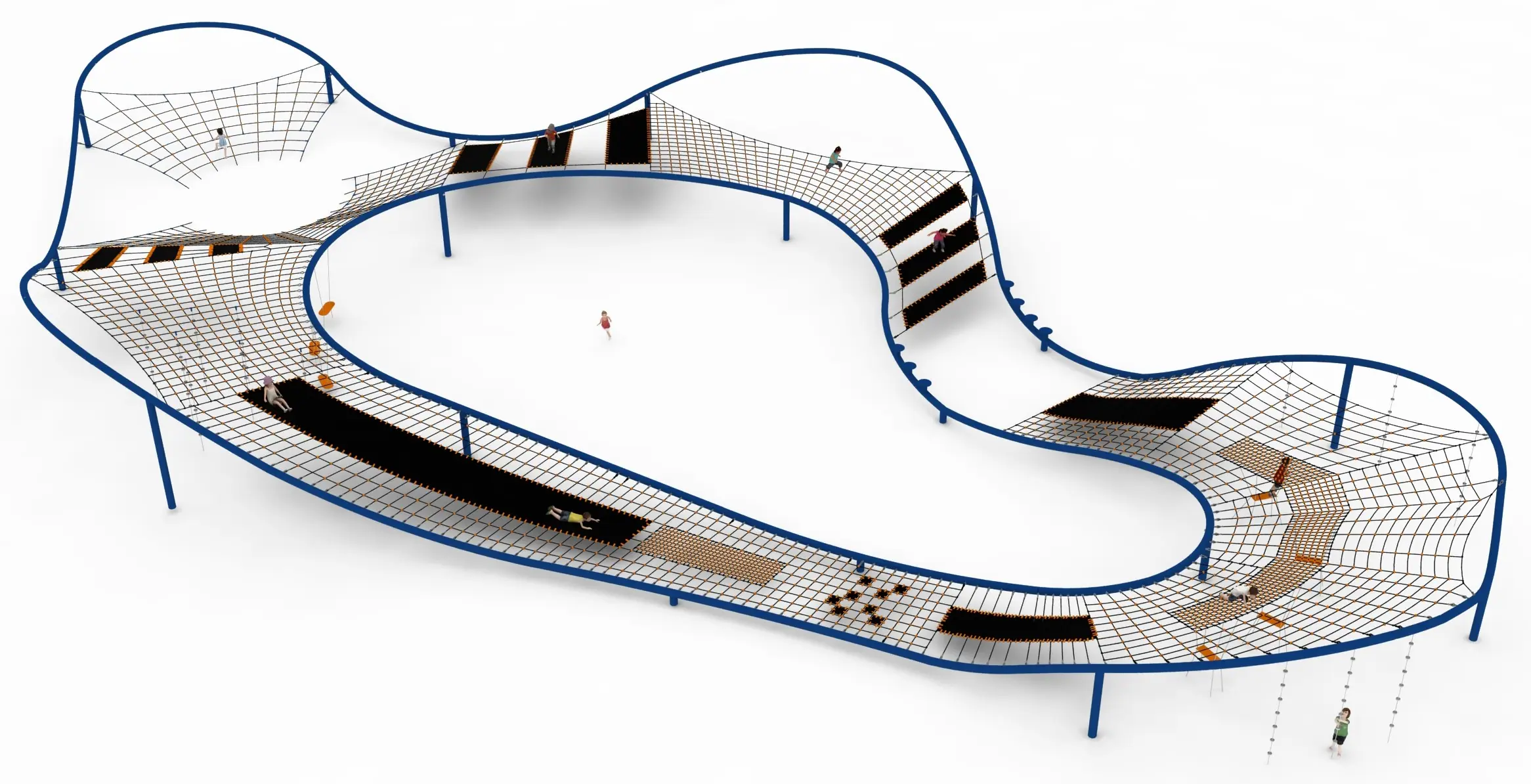 Double Eight - Twin-Loop Structure with Rope Tunnels