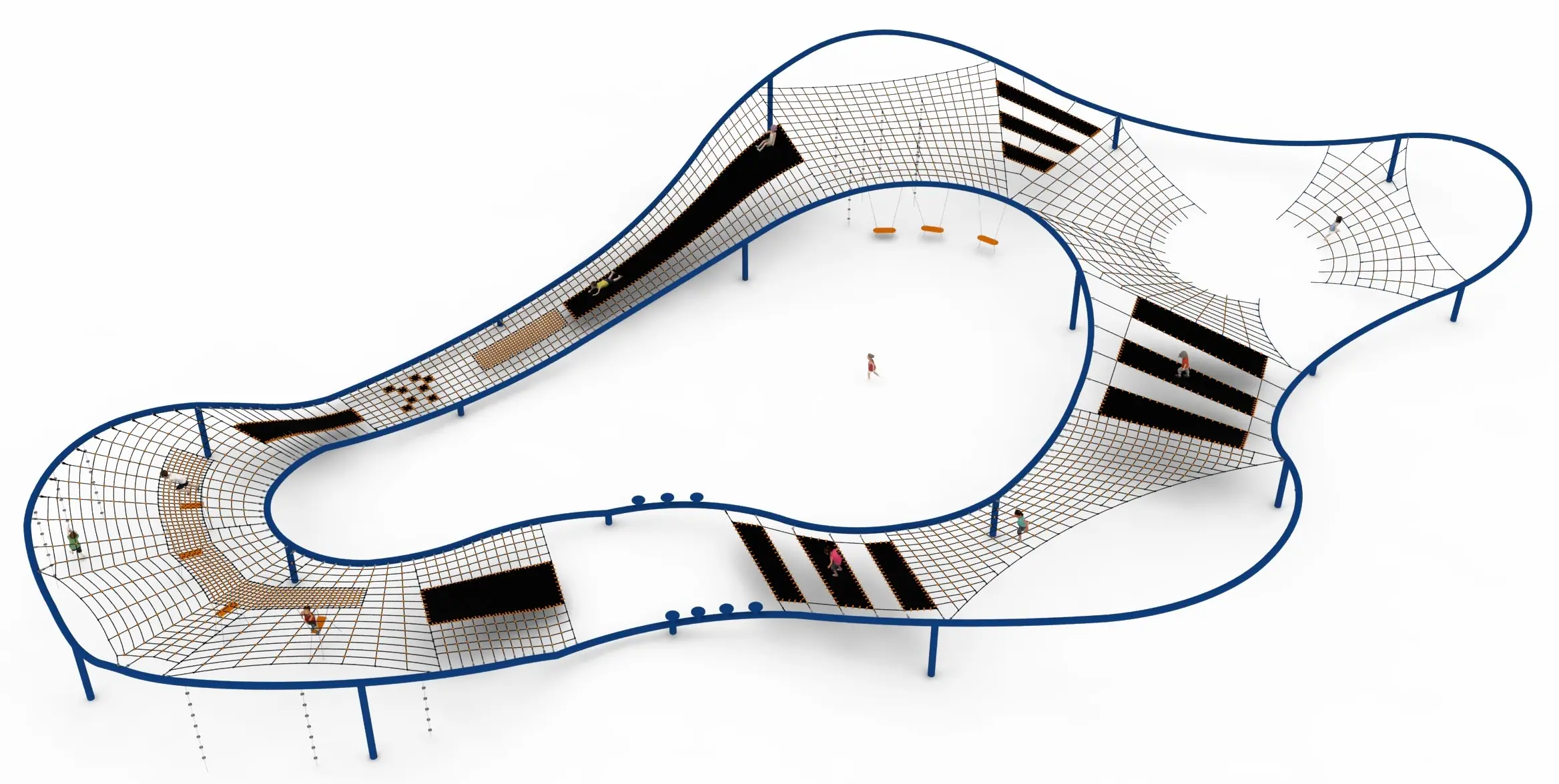 Double Eight - Twin-Loop Structure with Rope Tunnels