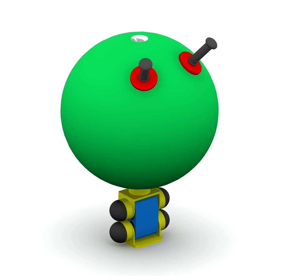 bascule à ressort pour aire de jeux, modèle ballon