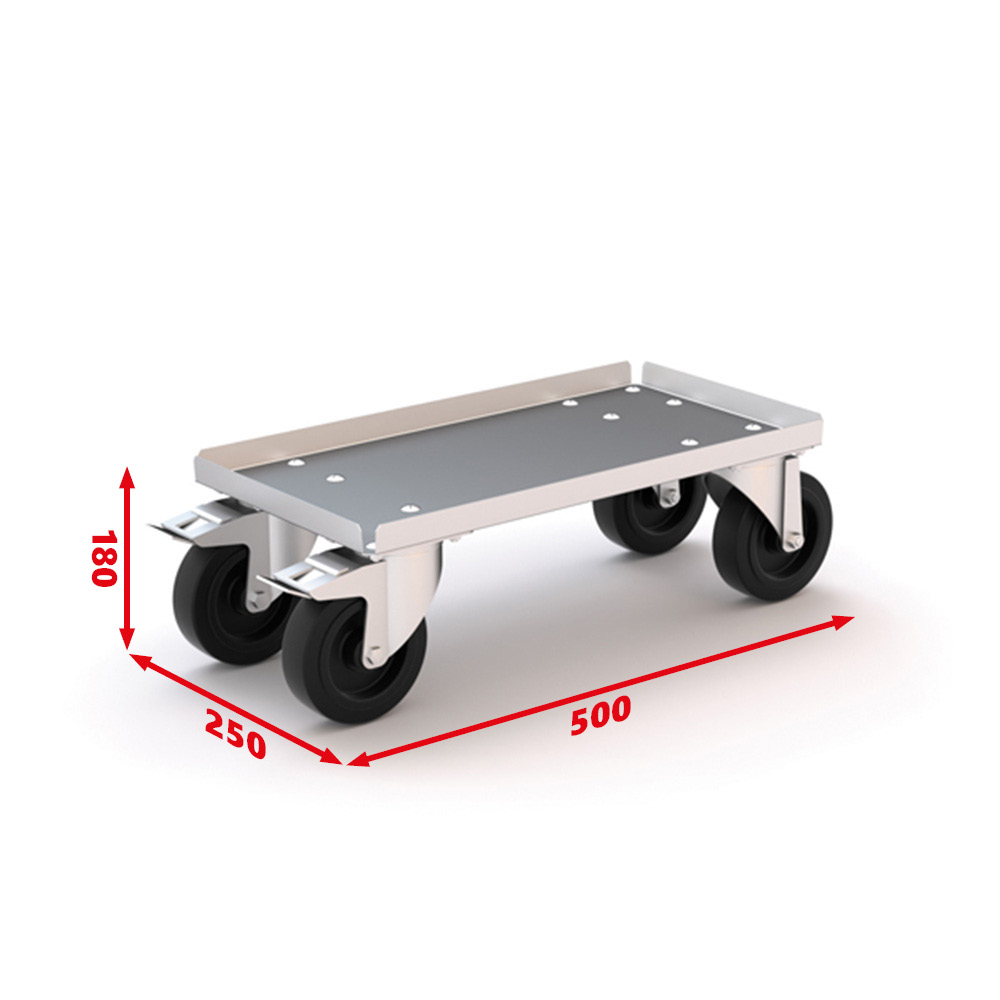 Plateau à roulettes 500 x 250 x 180 mm pour coffre de rangement (PRCR500)