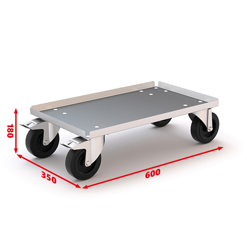 Plateau à roulettes 600 x 350 x 180 mm pour coffre de rangement (PRCR600)