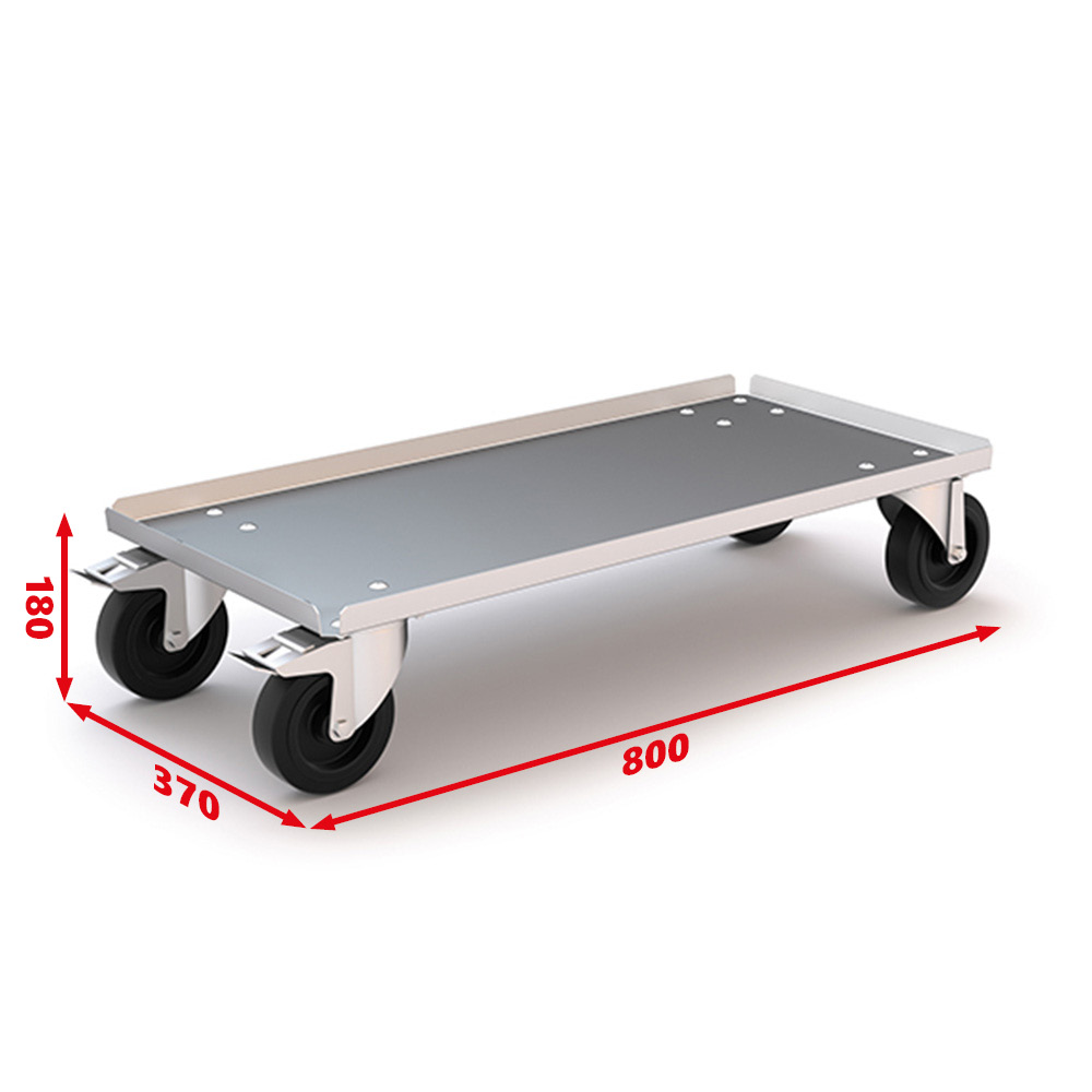 Plateau à roulettes 800 x 370 x 180 mm pour coffre de rangement (PRCR820)