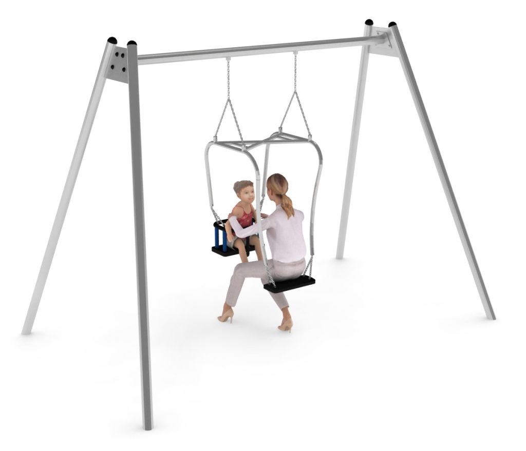 balancoire parent enfant pour aire de jeux exterieure