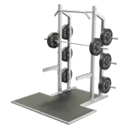 Power rack 3/4 cross compétition extérieur inox avec plateforme
