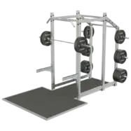 Power rack cross compétition extérieur inox avec plateforme