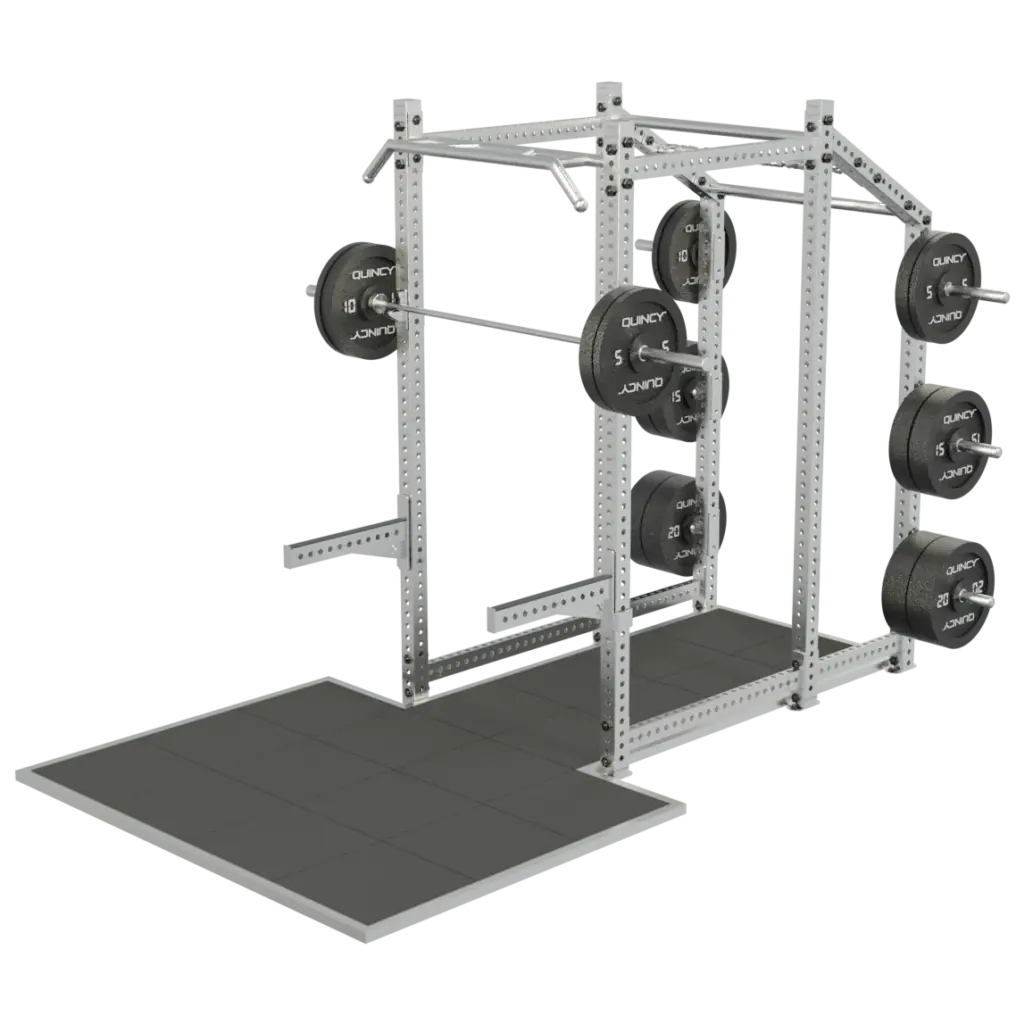 Power rack cross compétition extérieur inox avec plateforme