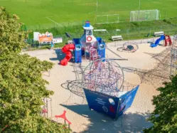 navire baleinier structure de jeu en corde pour aire de jeux