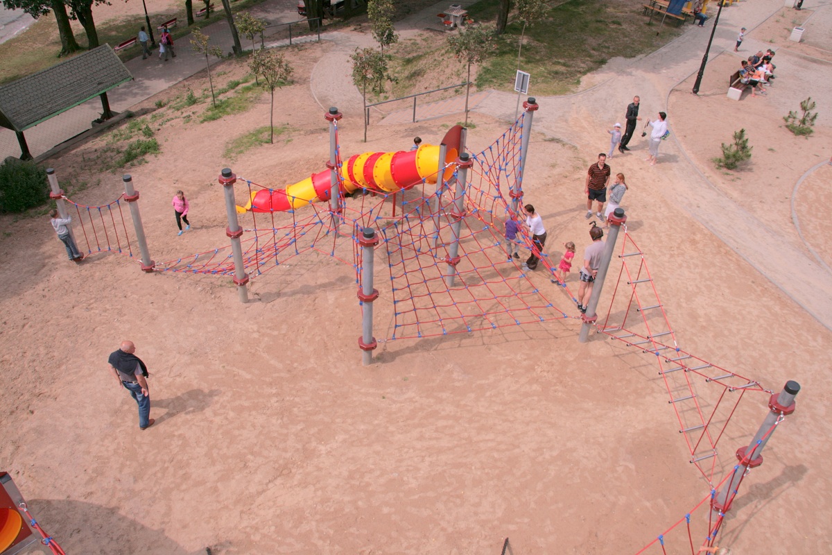 grand ensemble de jeu en corde thematique nautique pour aire de jeux